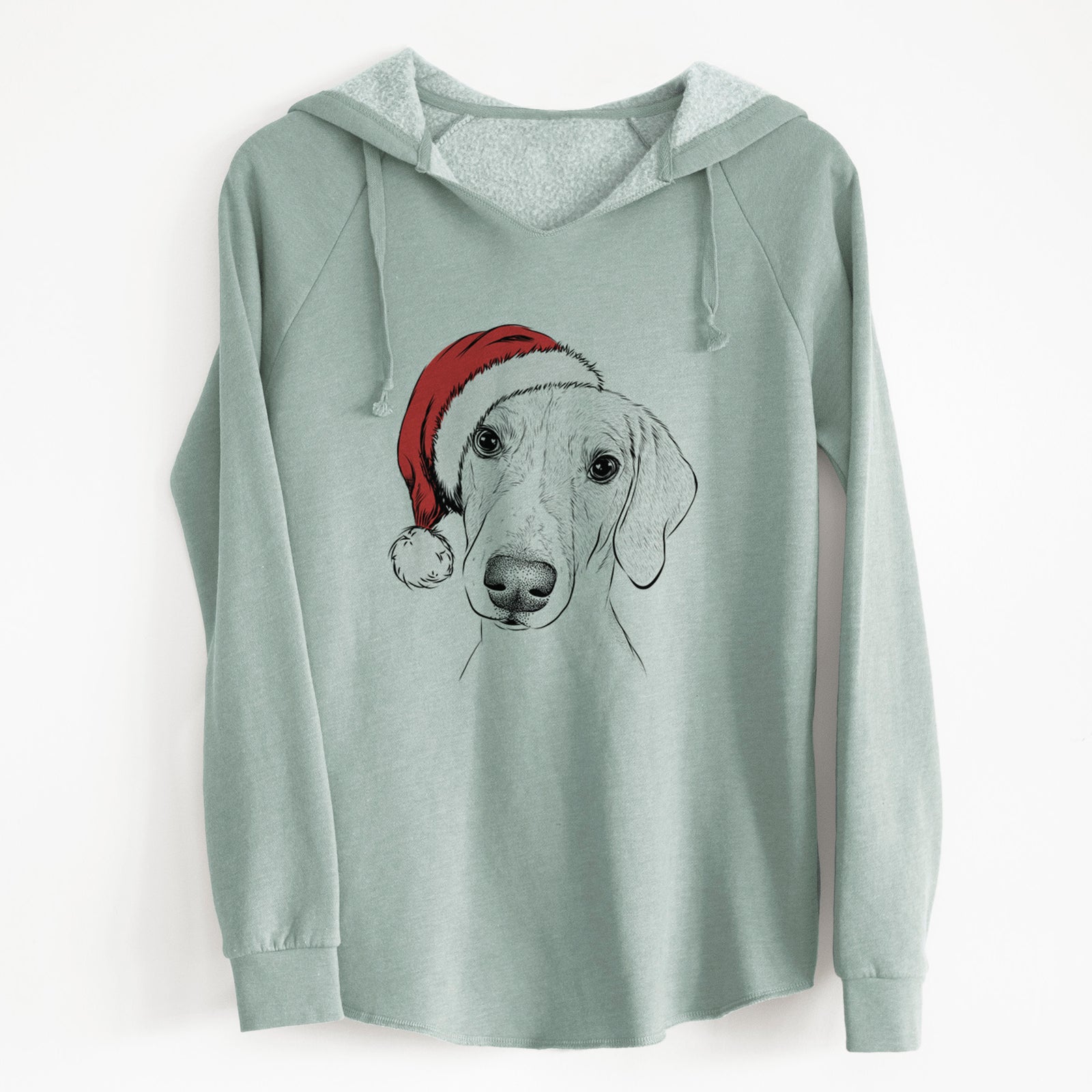 Santa Stanley the Foxhound - Cali Wave Hooded Sweatshirt