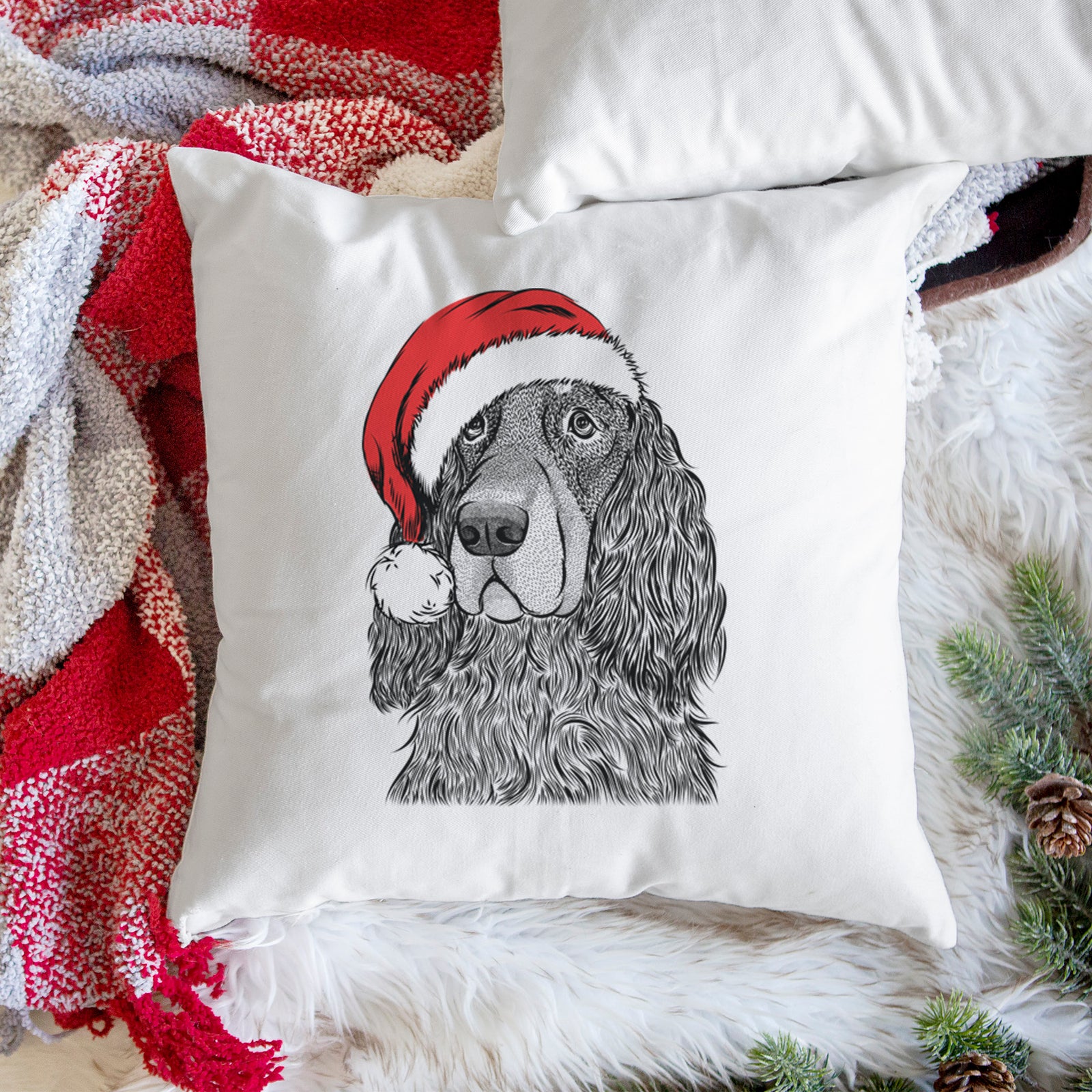 Stormy the Gordon Setter - Throw Pillow Cover