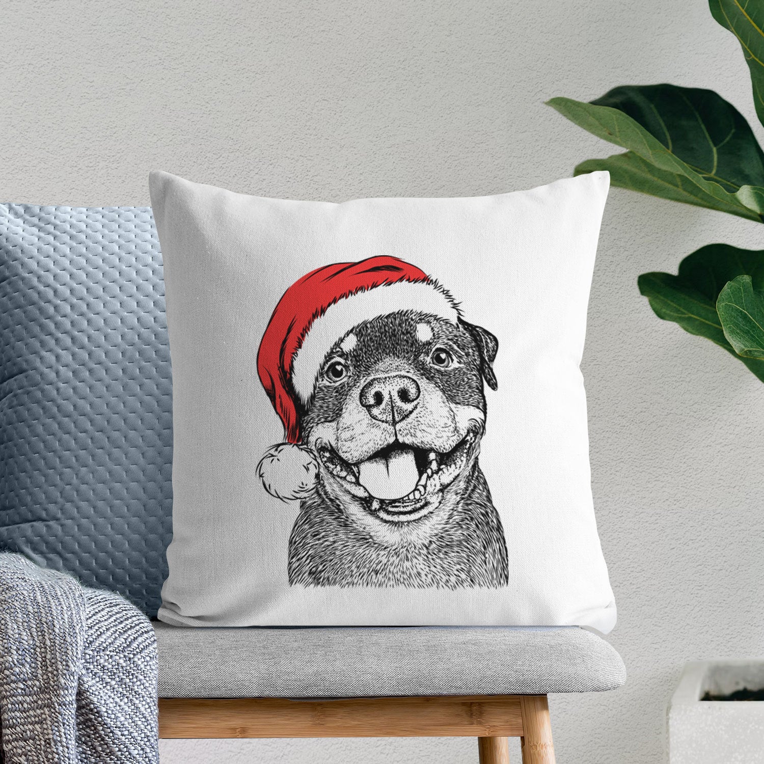 Talos the Rottweiler - Throw Pillow Cover