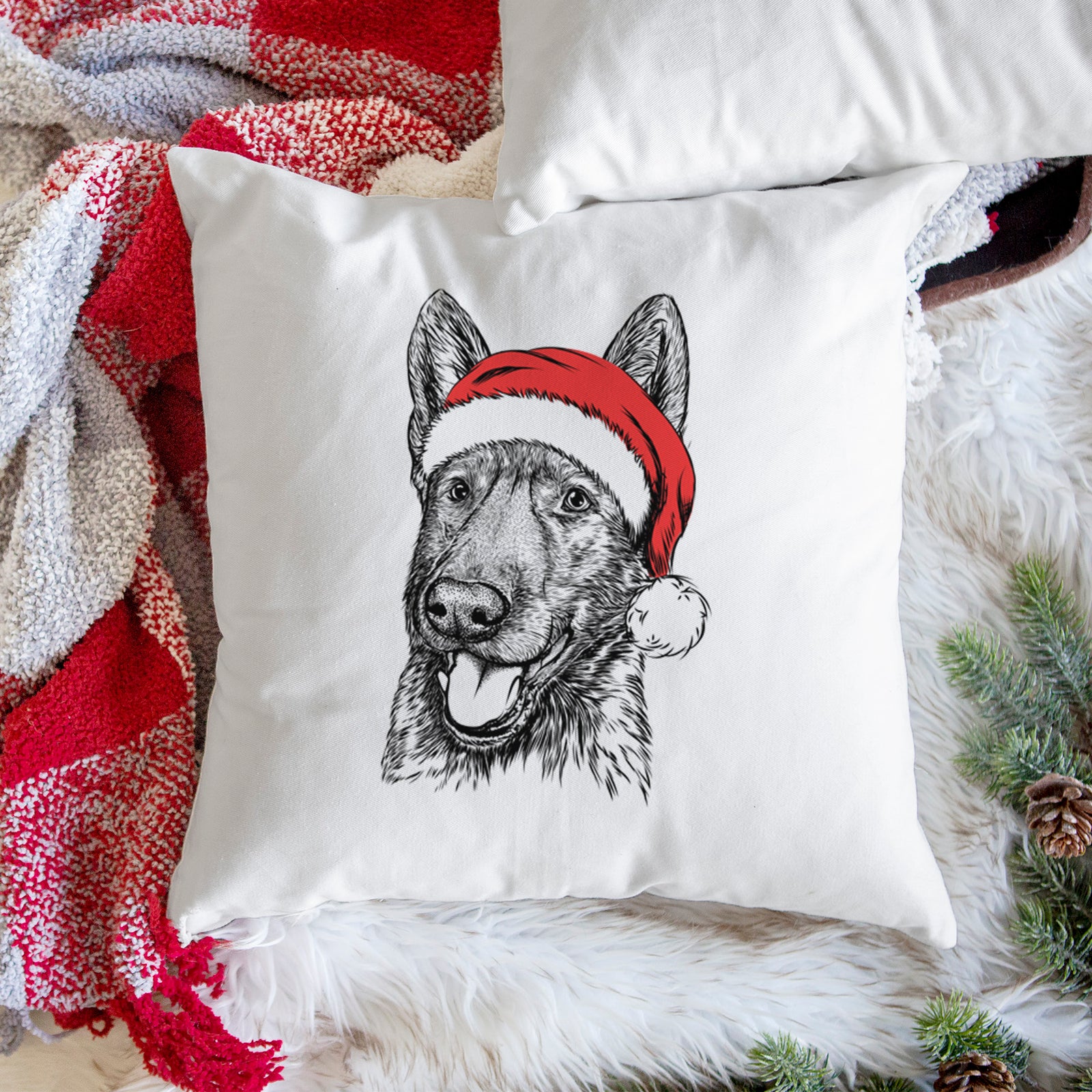 Tena the German Shepherd - Throw Pillow Cover