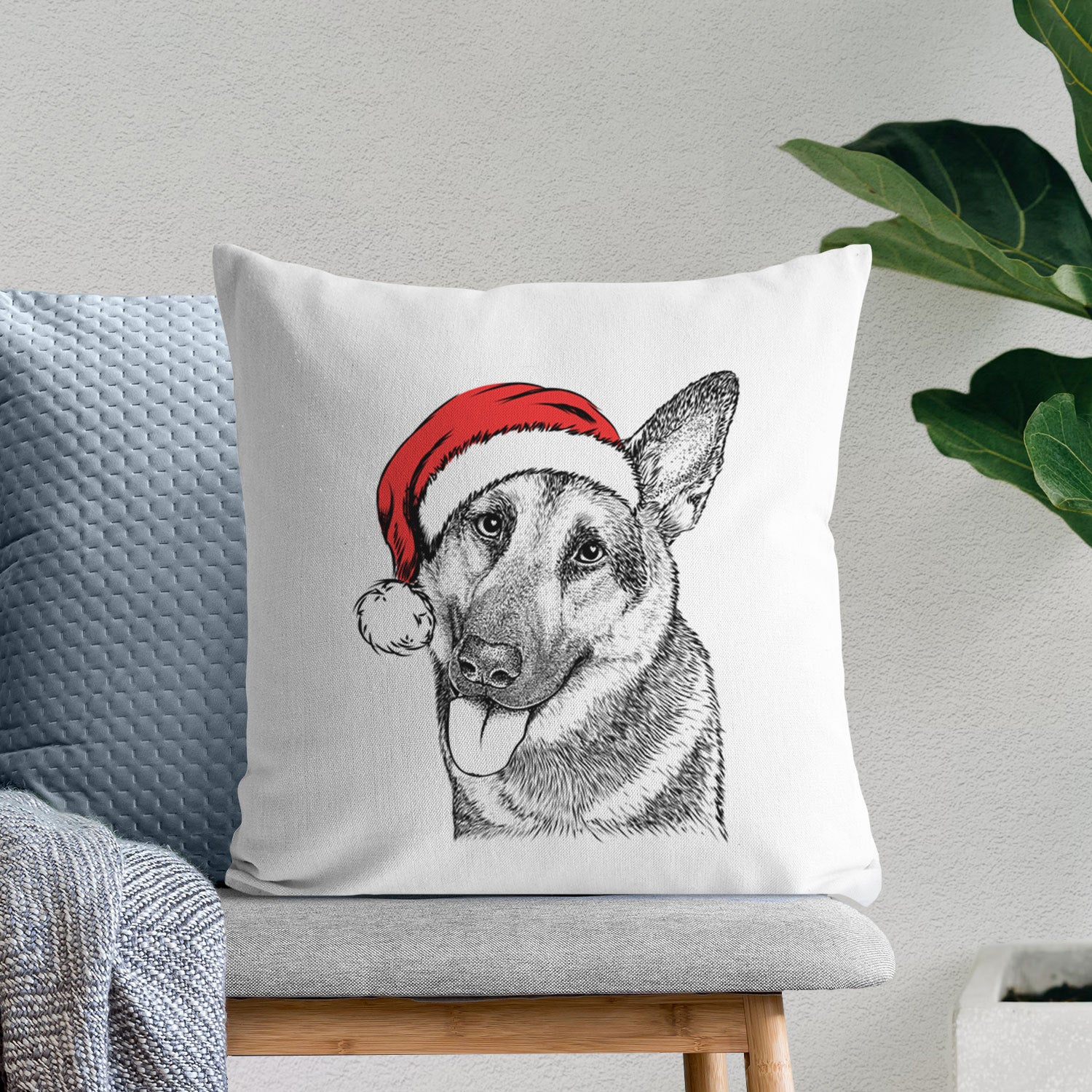 Whitaker the German Shepherd - Throw Pillow Cover
