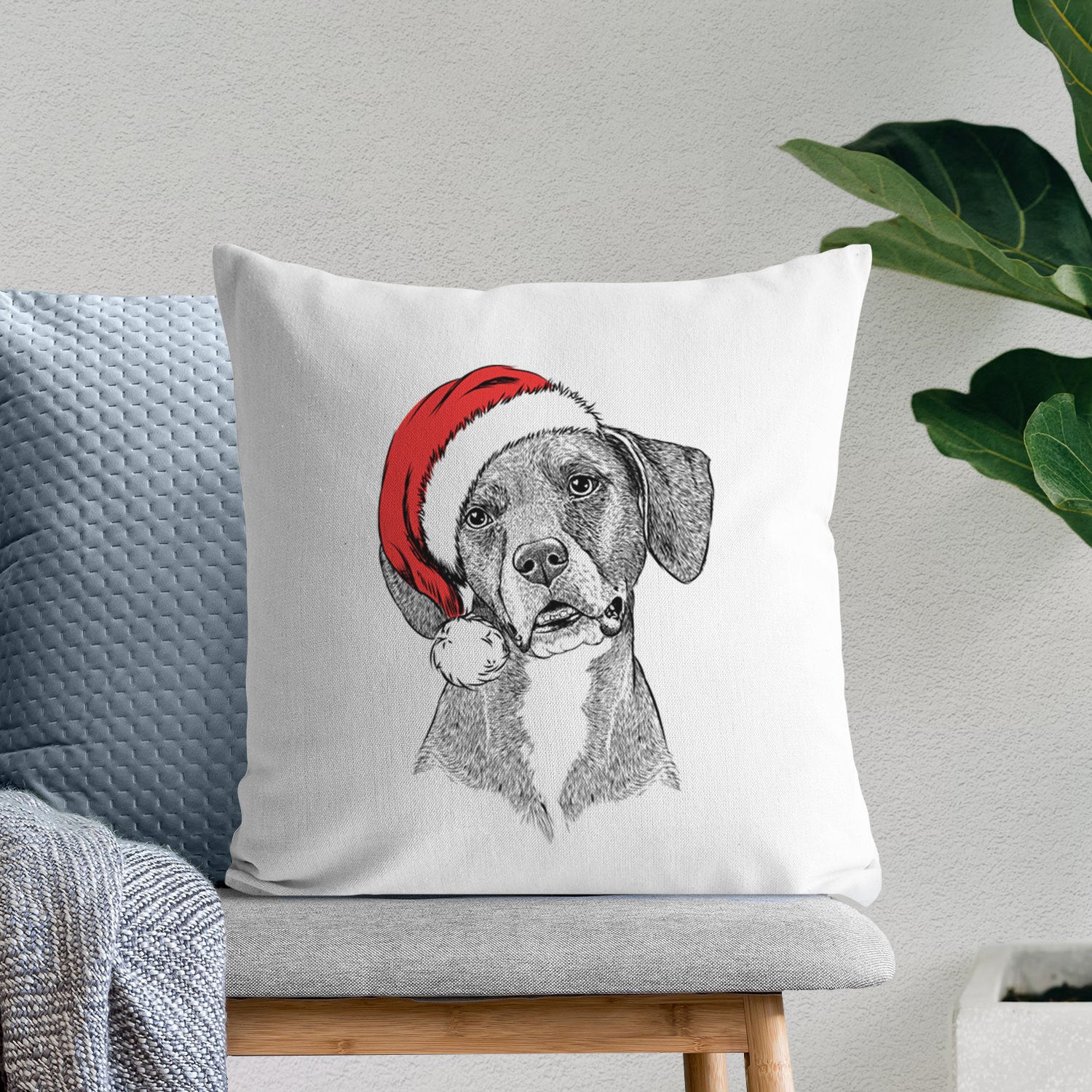 Zeena the Plott Hound Mix - Throw Pillow Cover