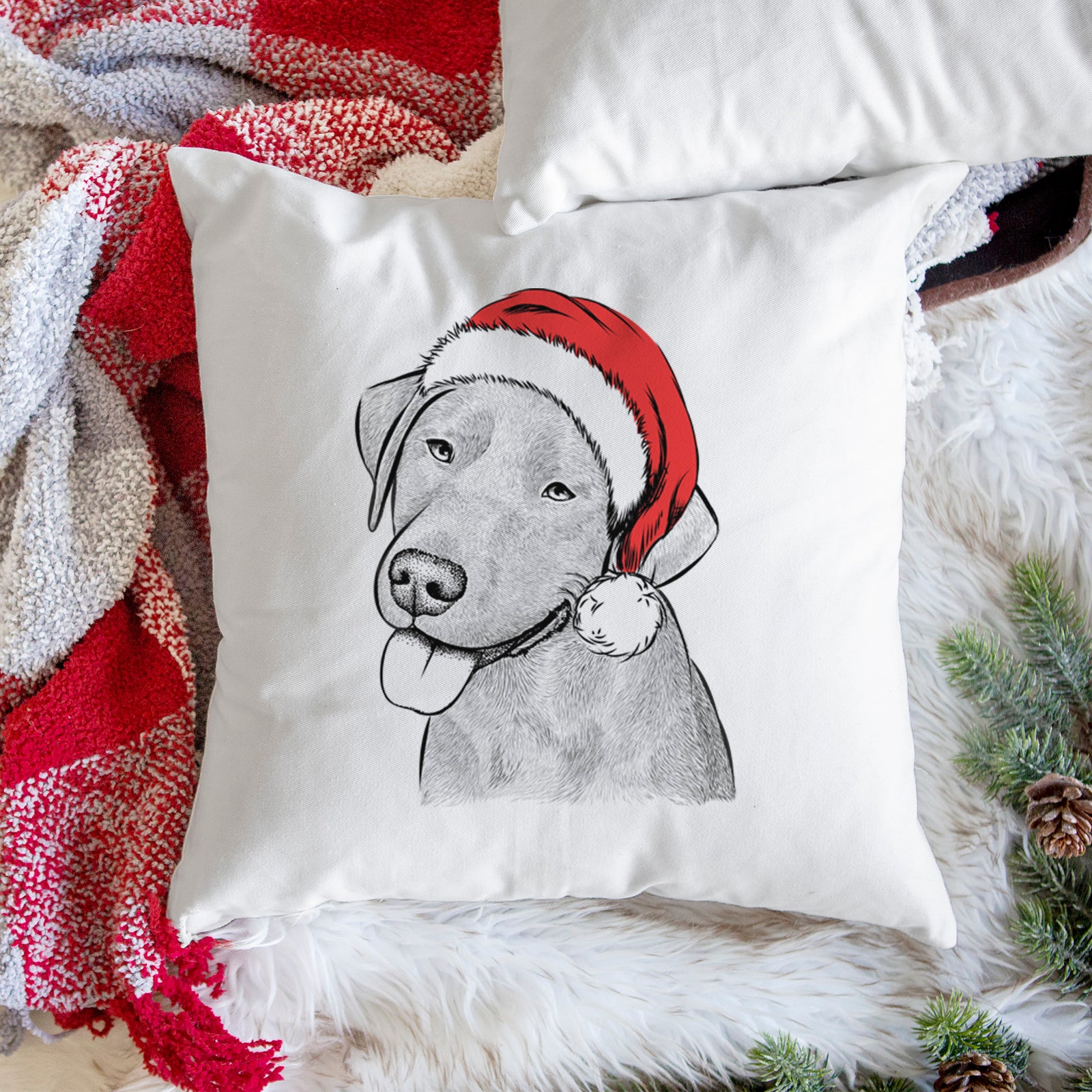 Zeppelin the Black Labrador - Throw Pillow Cover