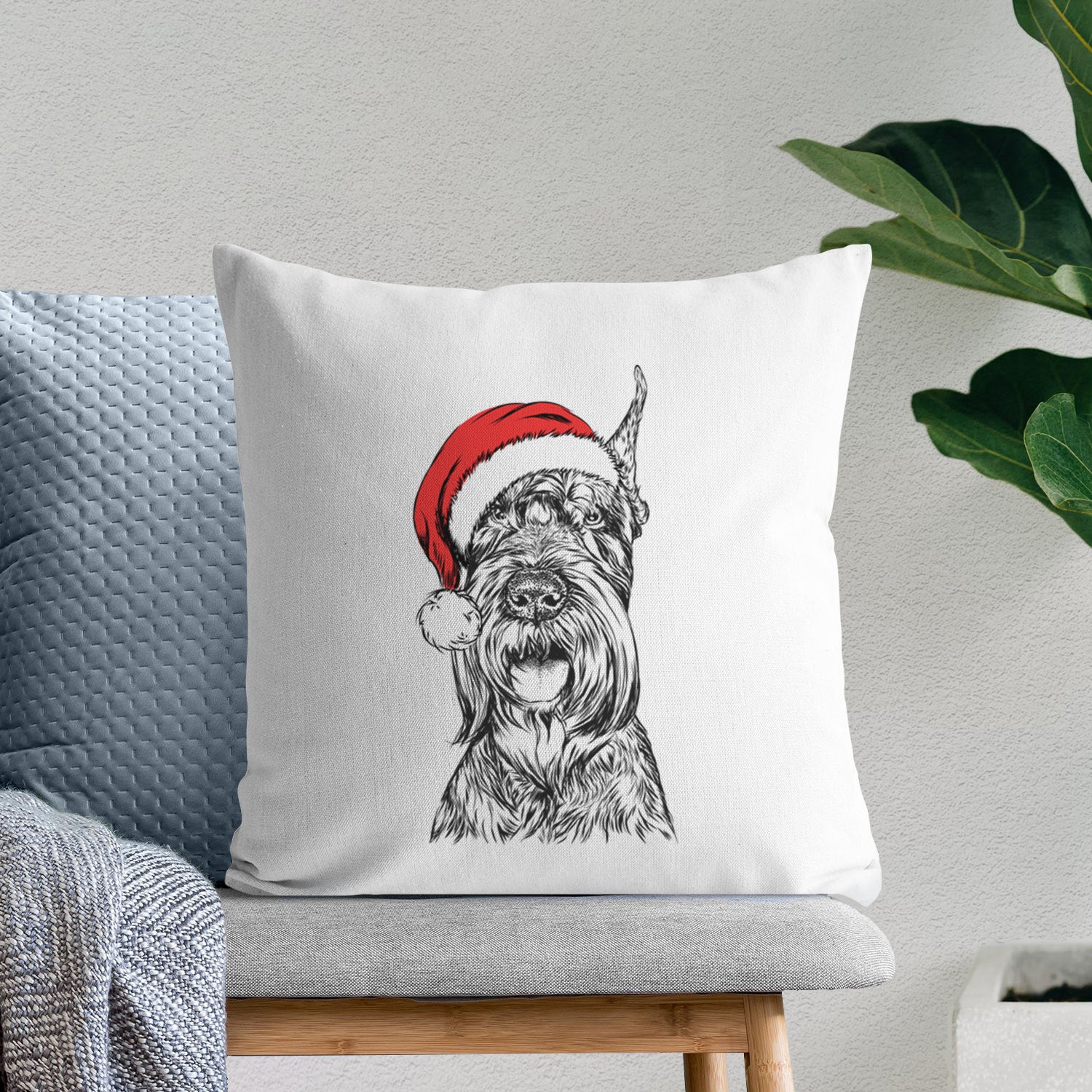 Zuri the Giant Schnauzer - Throw Pillow Cover