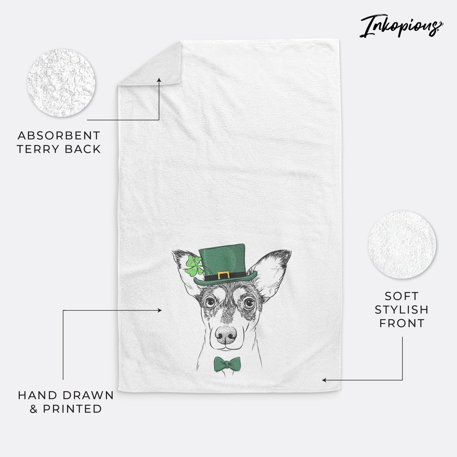 Chloe the Doxie Mix Premium Hand Towel