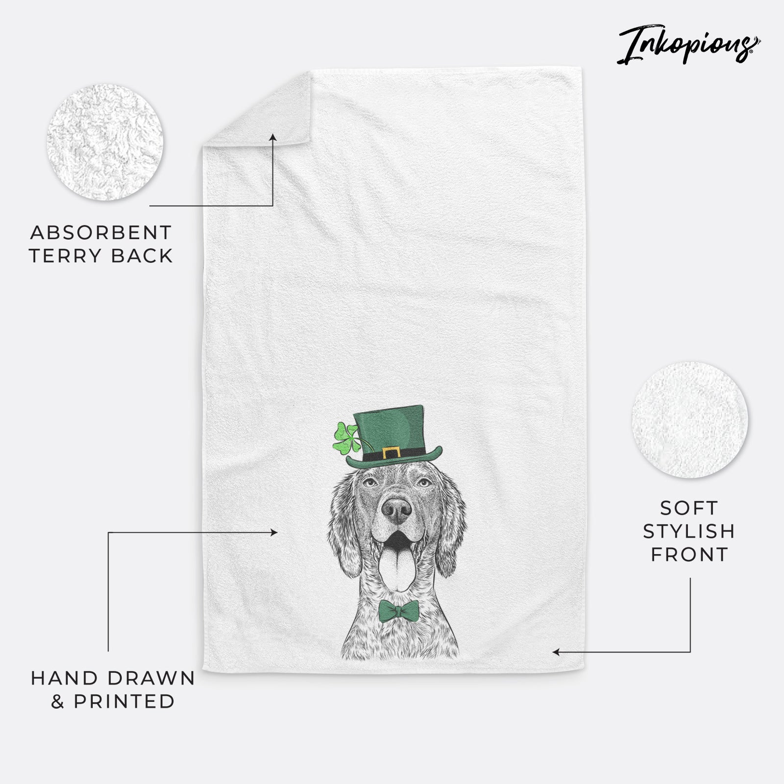 Freddy the English Setter Premium Hand Towel