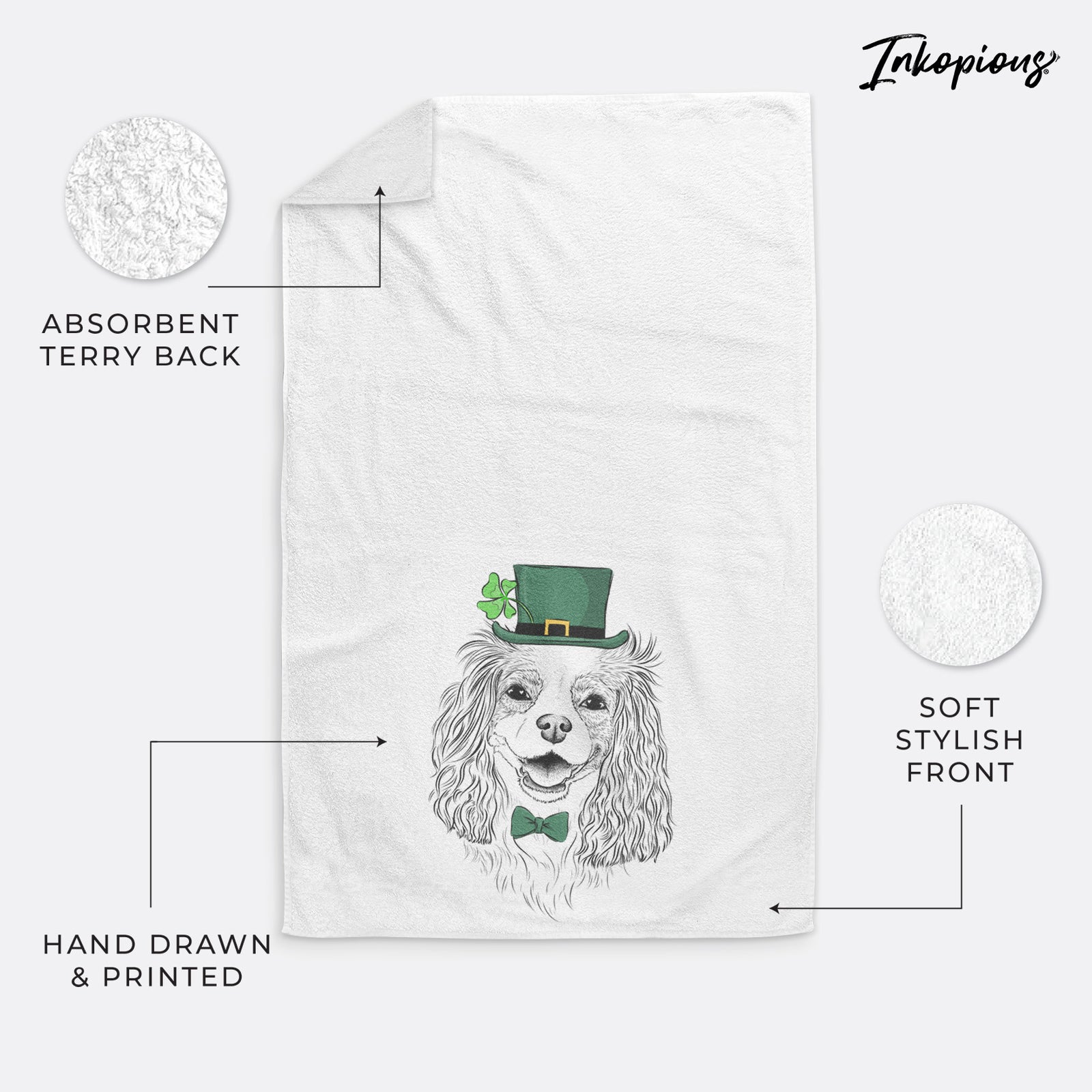 Halley Comet the Cavalier King Charles Spaniel Premium Hand Towel