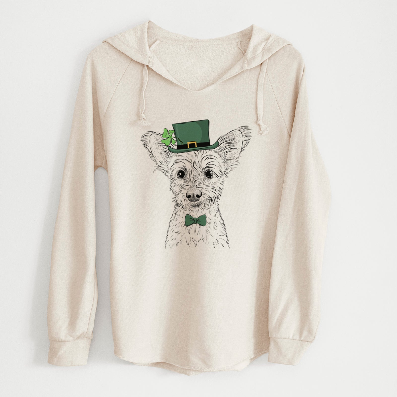 St. Patrick's Heidi the Schnauzer Mix - Cali Wave Hooded Sweatshirt