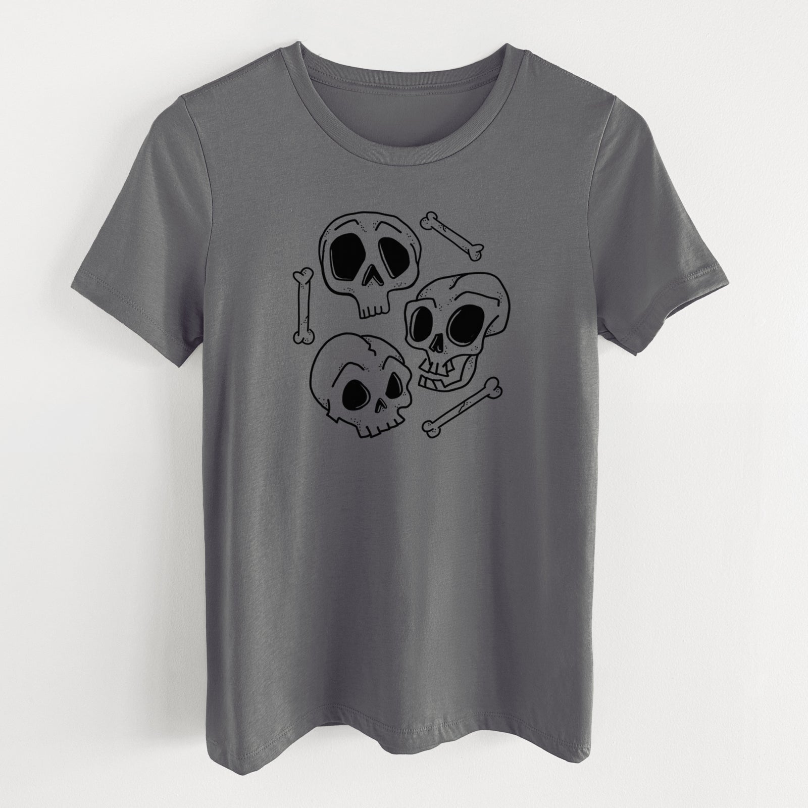 Skull Trio - Women's Lightweight Relaxed Fit 100% Cotton Crewneck