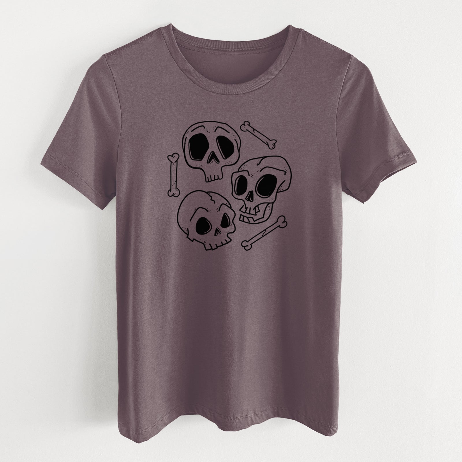 Skull Trio - Women's Lightweight Relaxed Fit 100% Cotton Crewneck