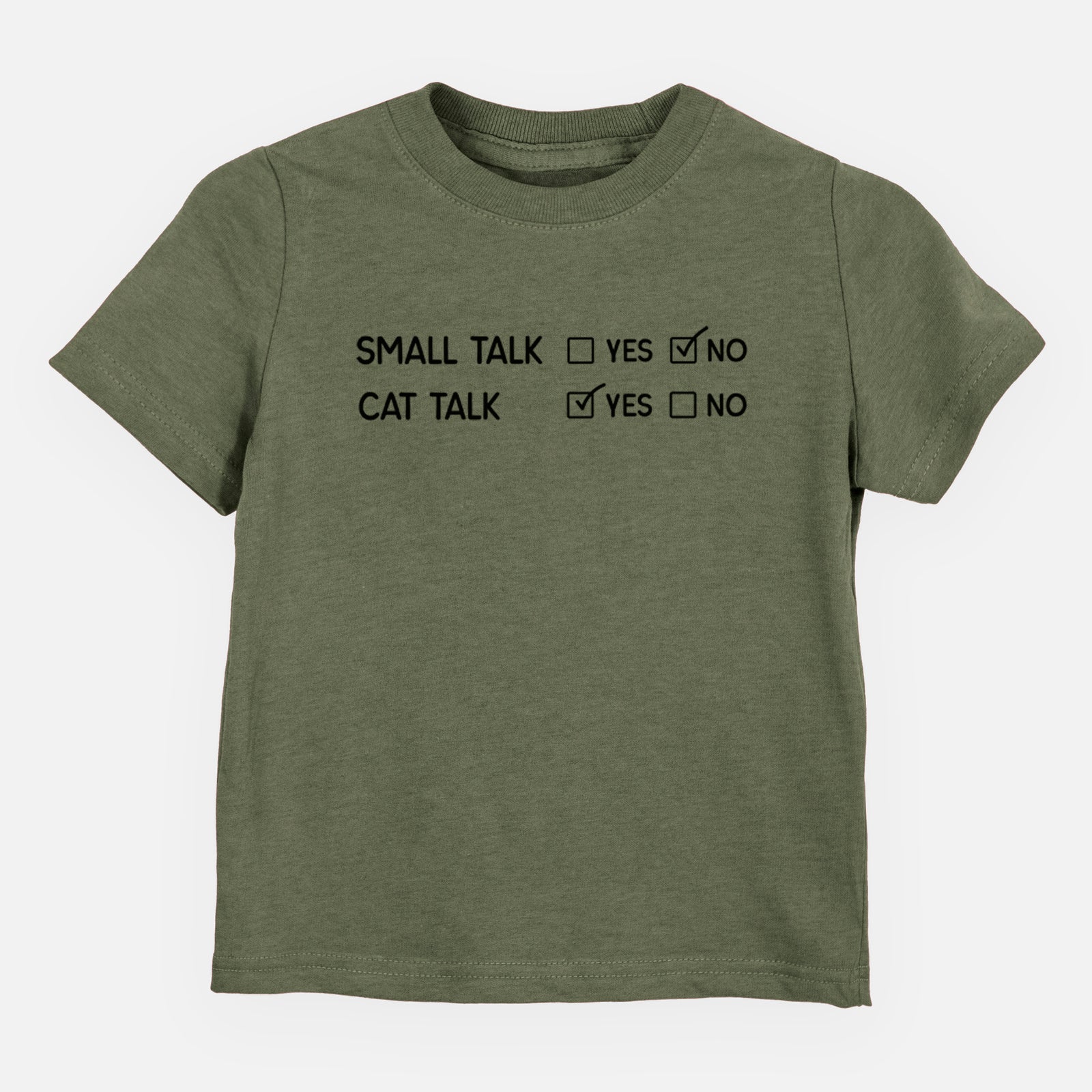 Small Talk No - Cat Talk Yes - Kids/Youth/Toddler Shirt