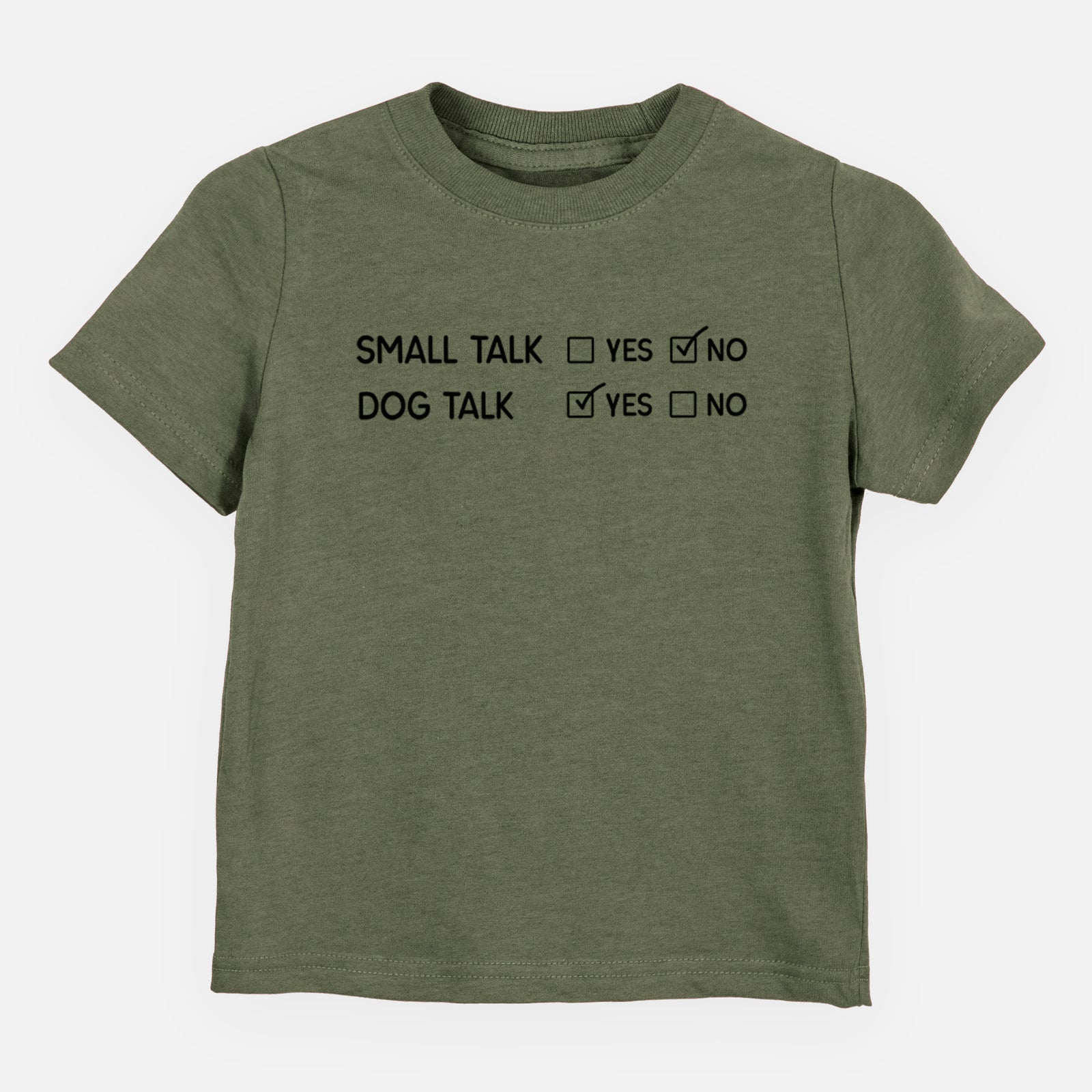 Small Talk No - Dog Talk Yes - Kids/Youth/Toddler Shirt