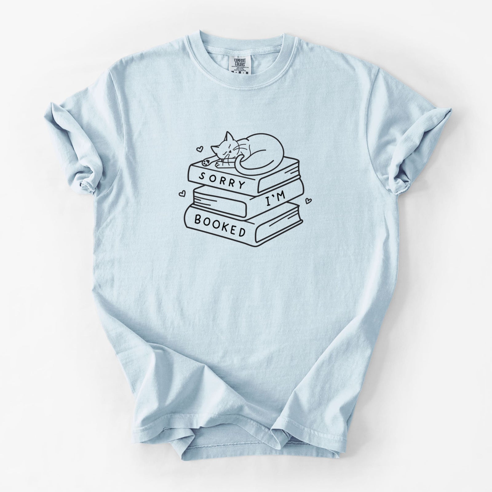 Sorry, I'm Booked - Unisex Comfort Colors Garment-Dyed Heavyweight T-shirt in Chambray
