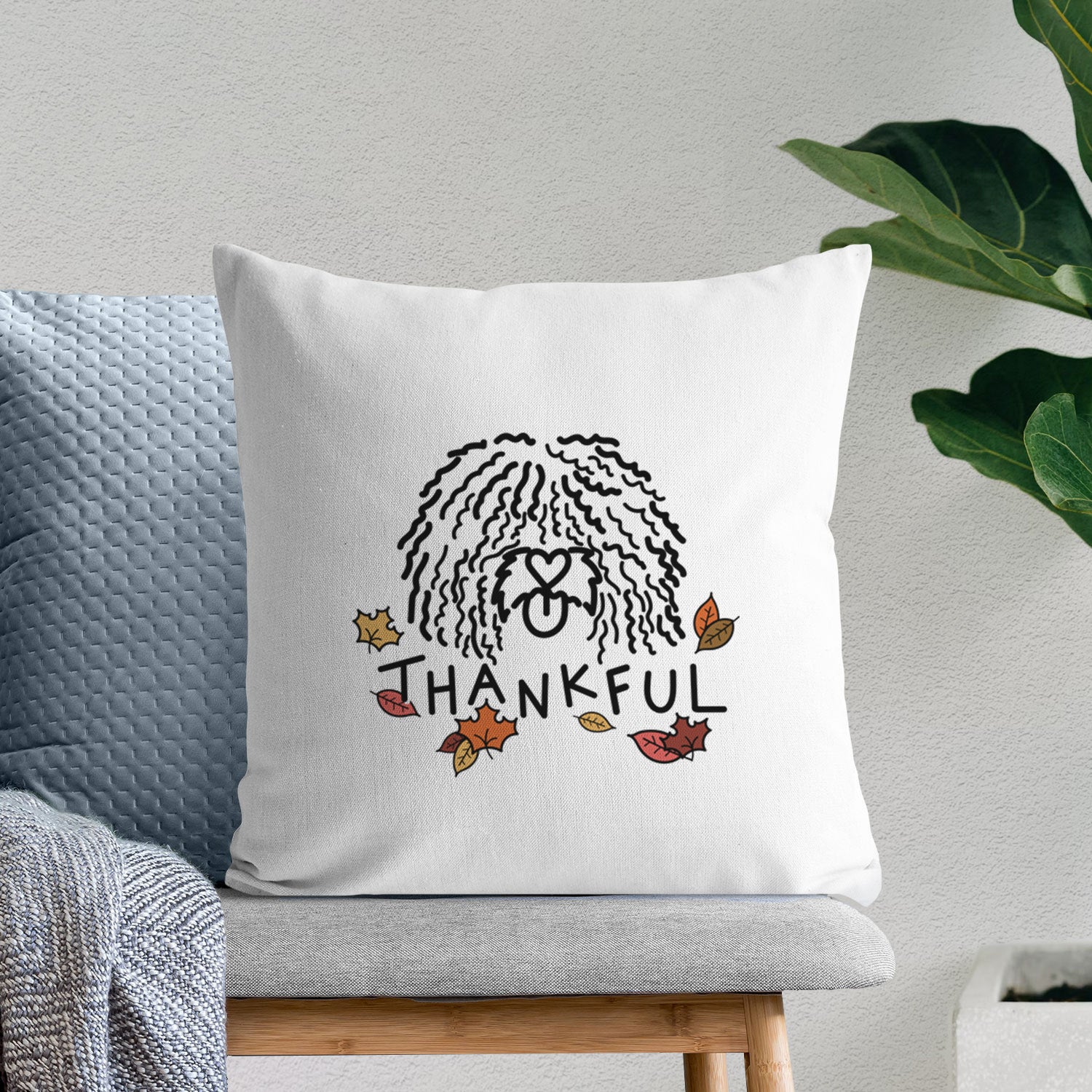 Love Always Spanish Water Dog - Alba - Throw Pillow Cover