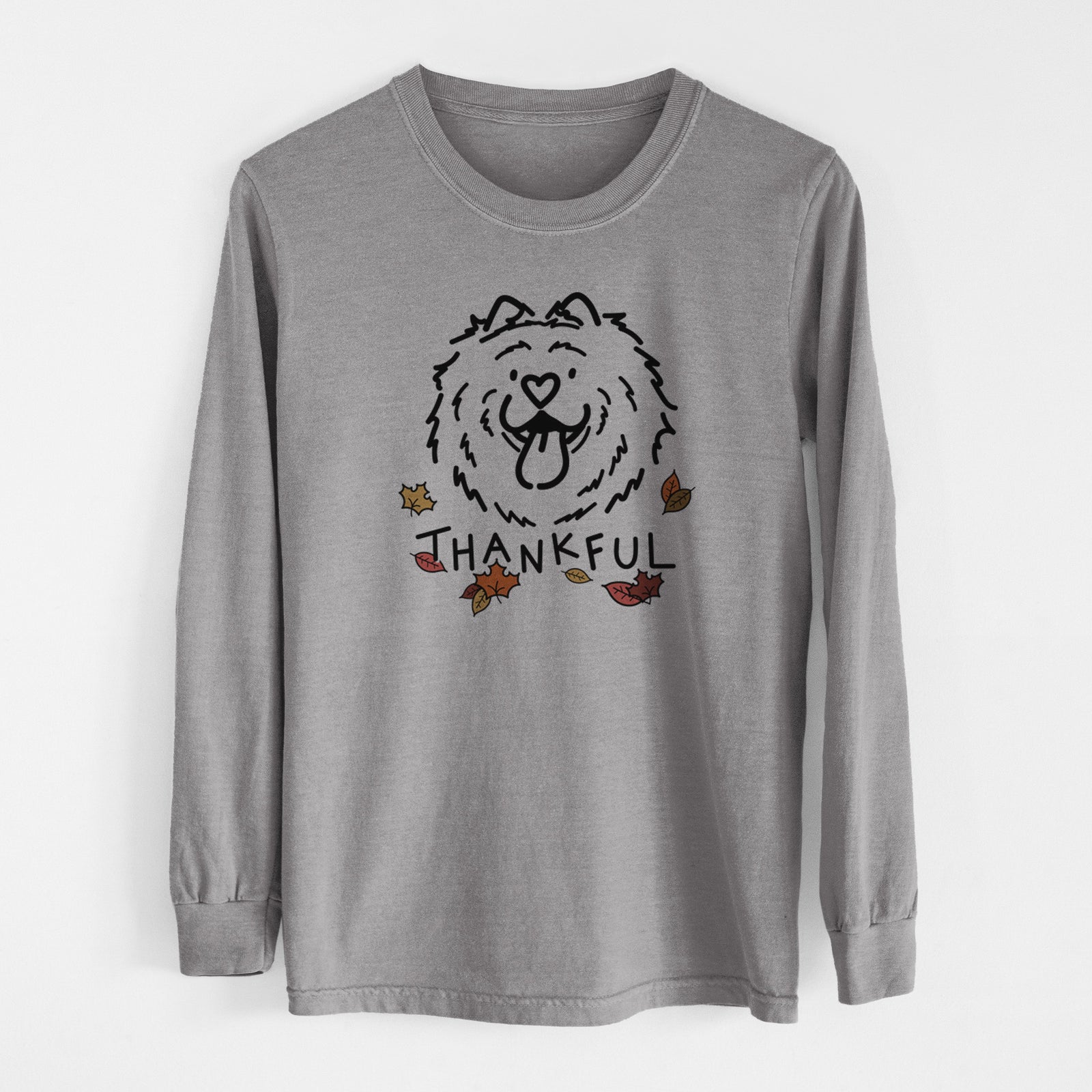 Thankful Chow Chow - Bear - Heavyweight 100% Cotton Long Sleeve