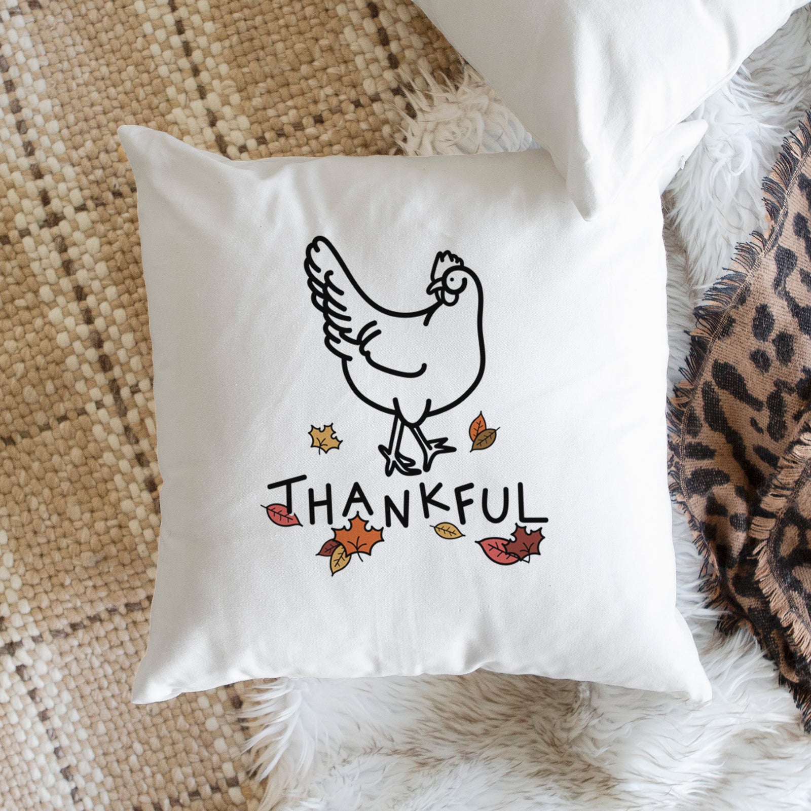Love Always Chicken - Daisy - Throw Pillow Cover