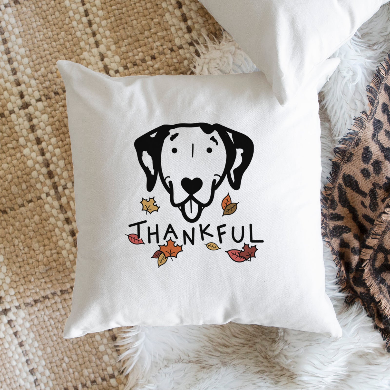 Love Always Dalmatian - Throw Pillow Cover