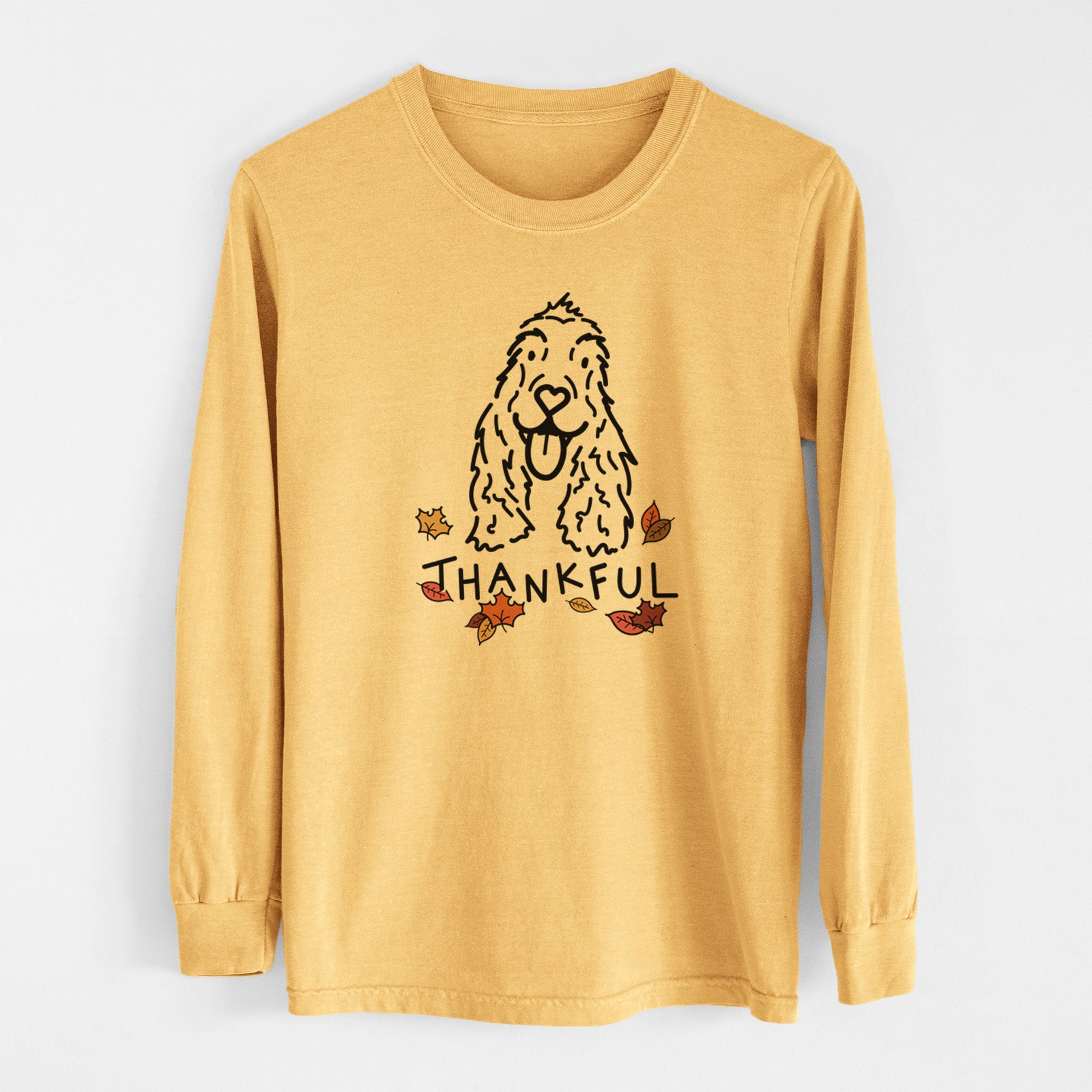 Thankful English Cocker Spaniel - Dolly - Heavyweight 100% Cotton Long Sleeve