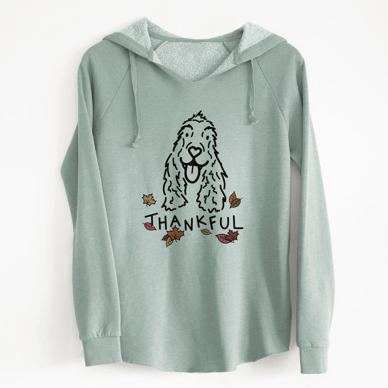 Thankful English Cocker Spaniel - Dolly - Cali Wave Hooded Sweatshirt