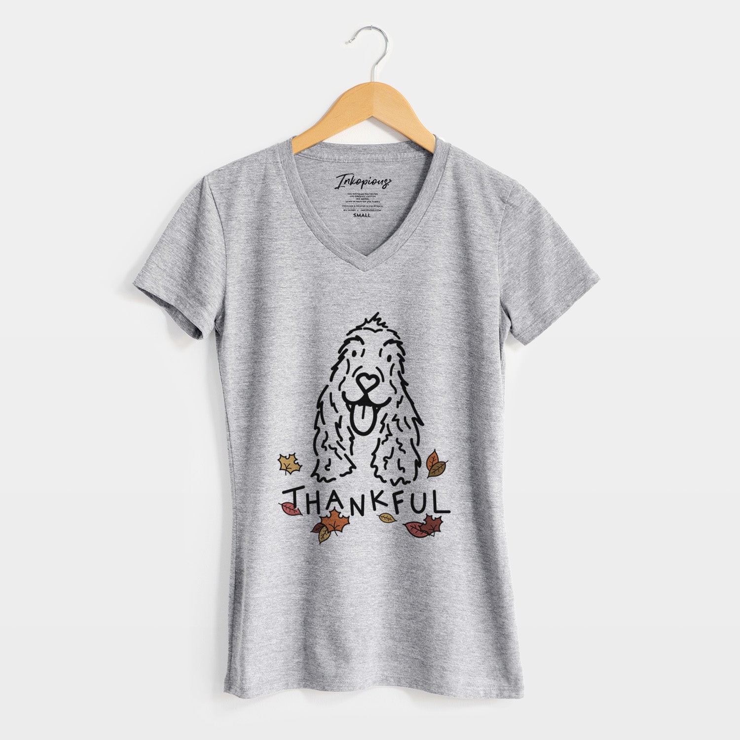 Thankful English Cocker Spaniel - Dolly - Women's Perfect V-neck Shirt