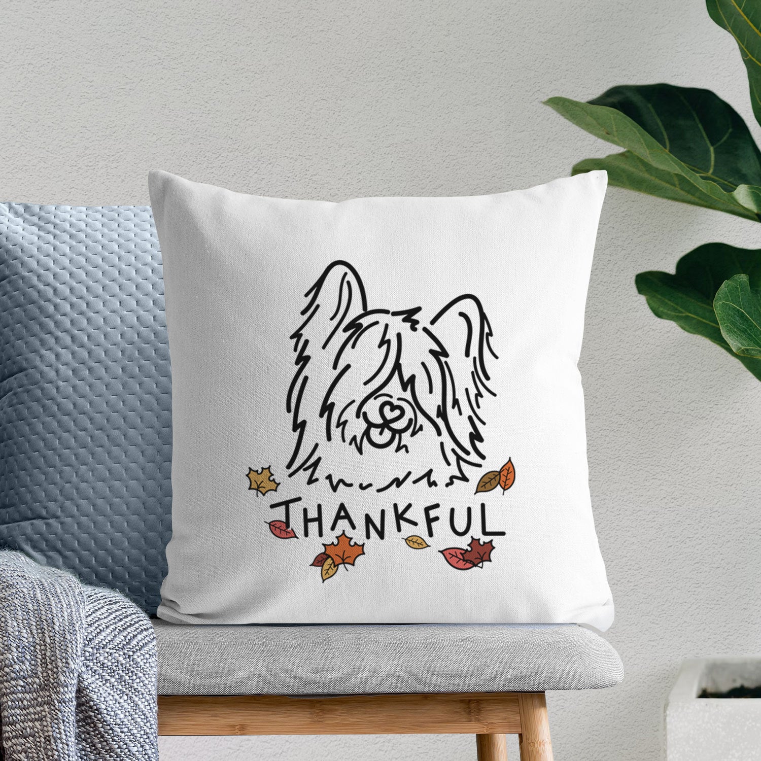 Love Always Skye Terrier - Dougal - Throw Pillow Cover