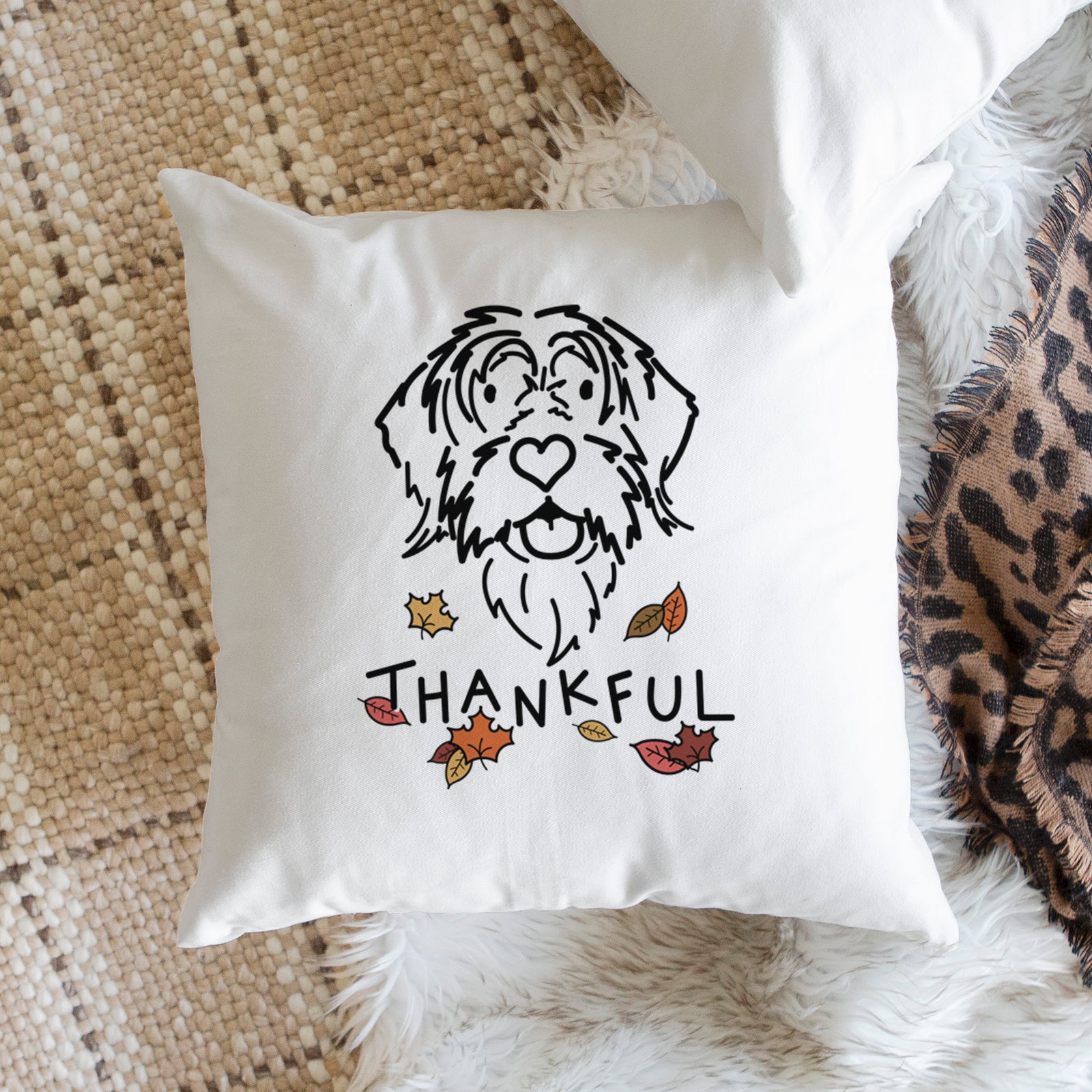 Love Always Wirehaird Pointing Griffon - Gary - Throw Pillow Cover