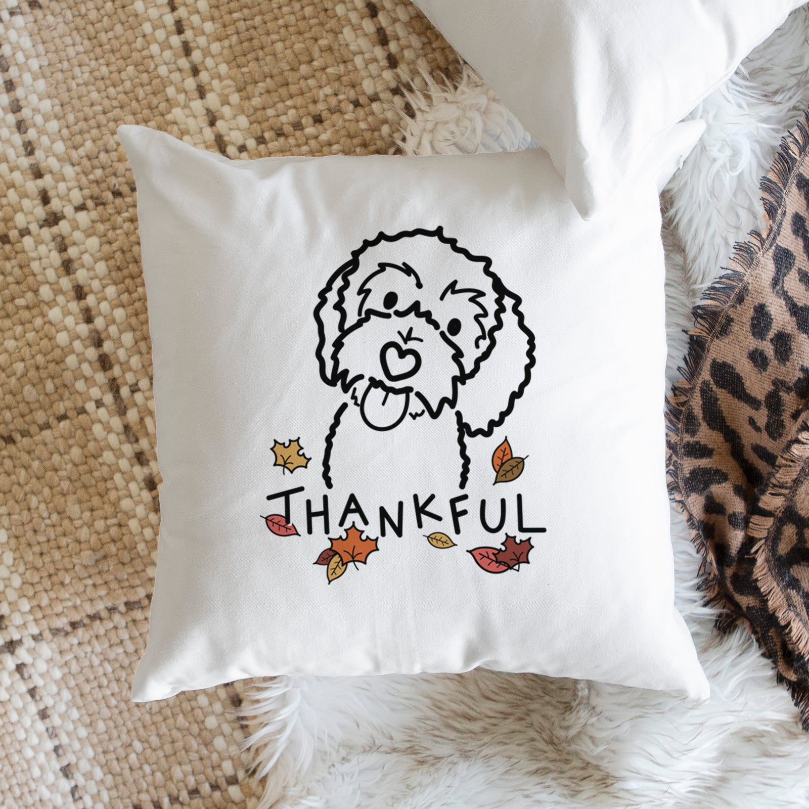 Love Always Bernedoodle - Mabel - Throw Pillow Cover