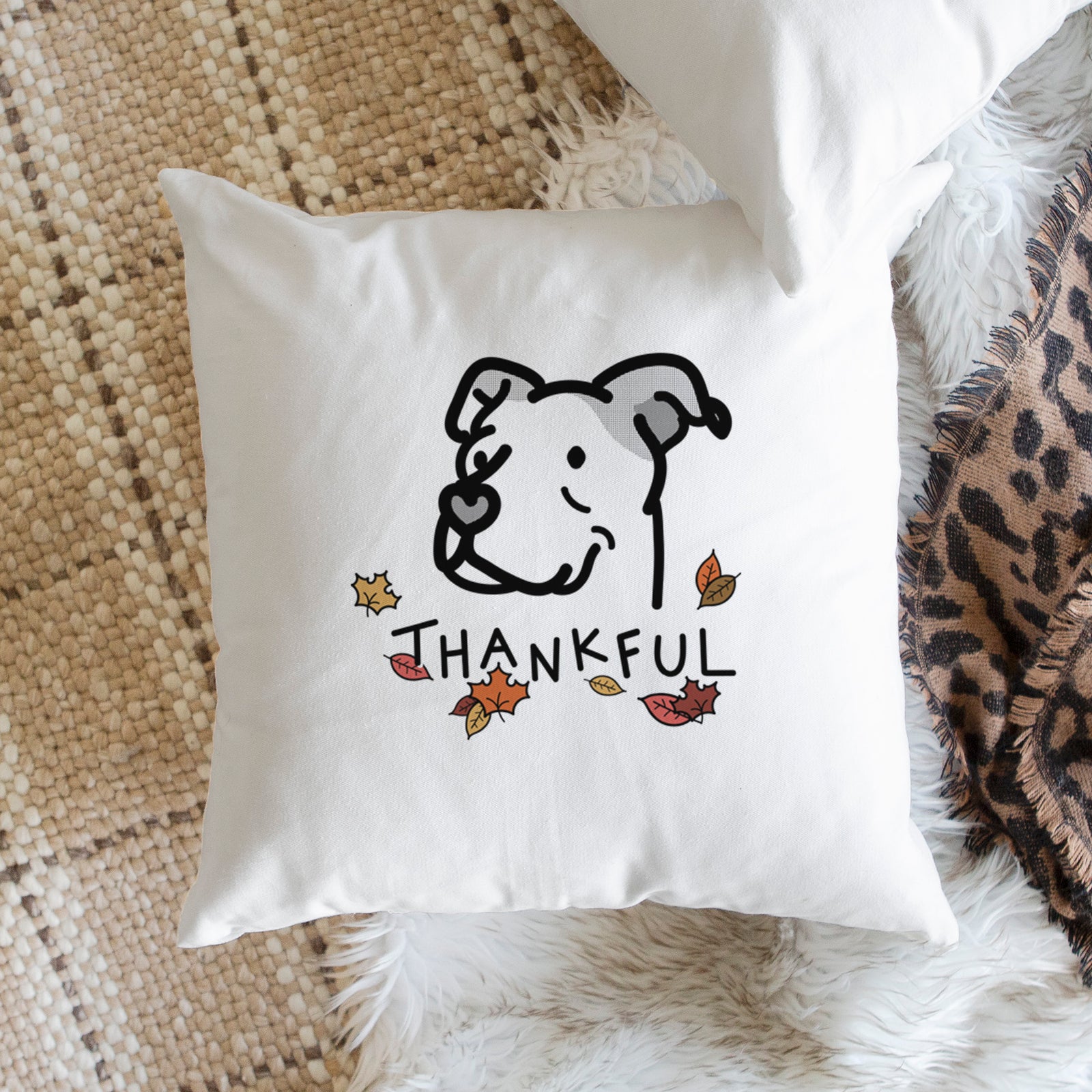 Love Always Pitbull Mix - Mr. Sir - Throw Pillow Cover