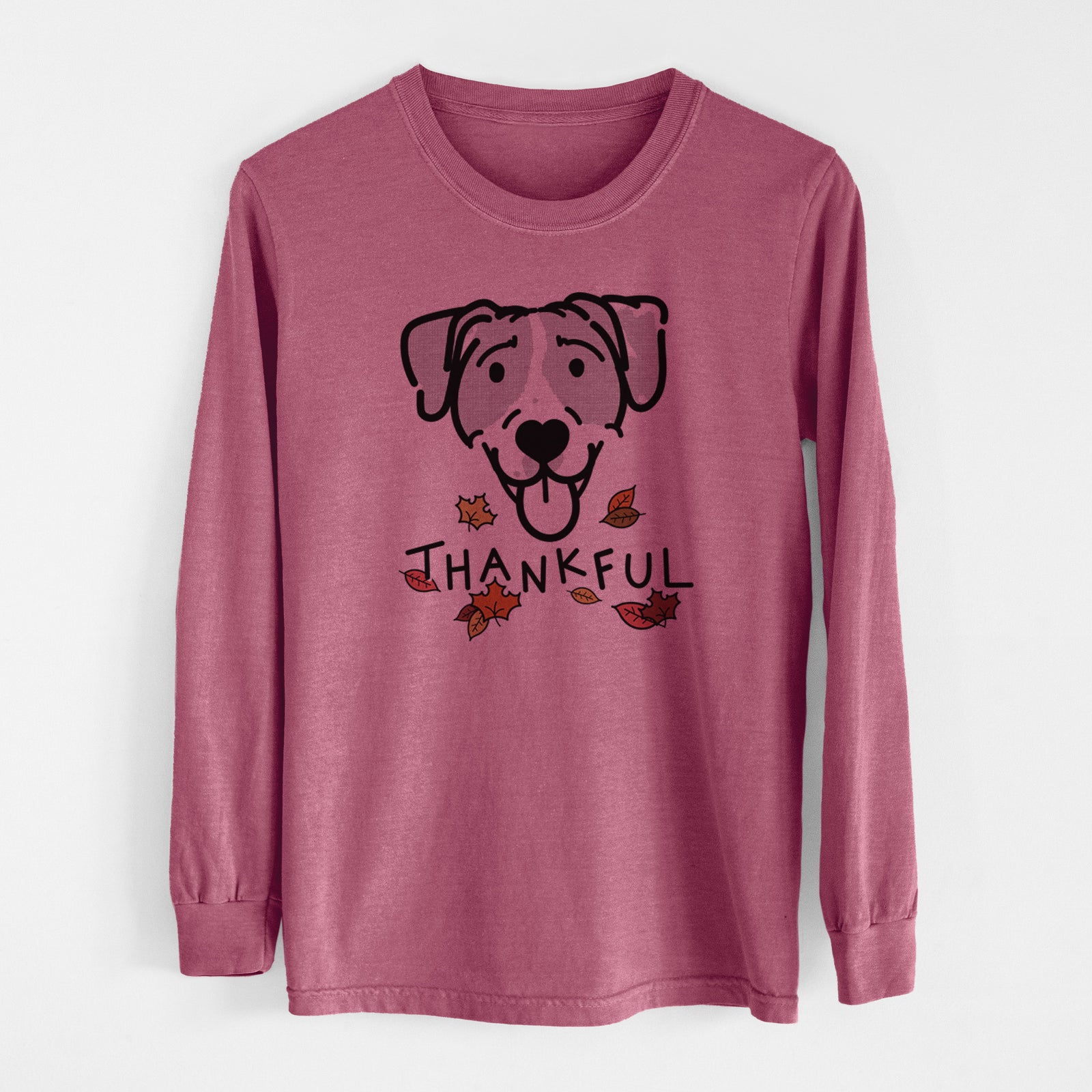 Thankful Bluetick Coonhound - Shiva - Men's Heavyweight 100% Cotton Long Sleeve