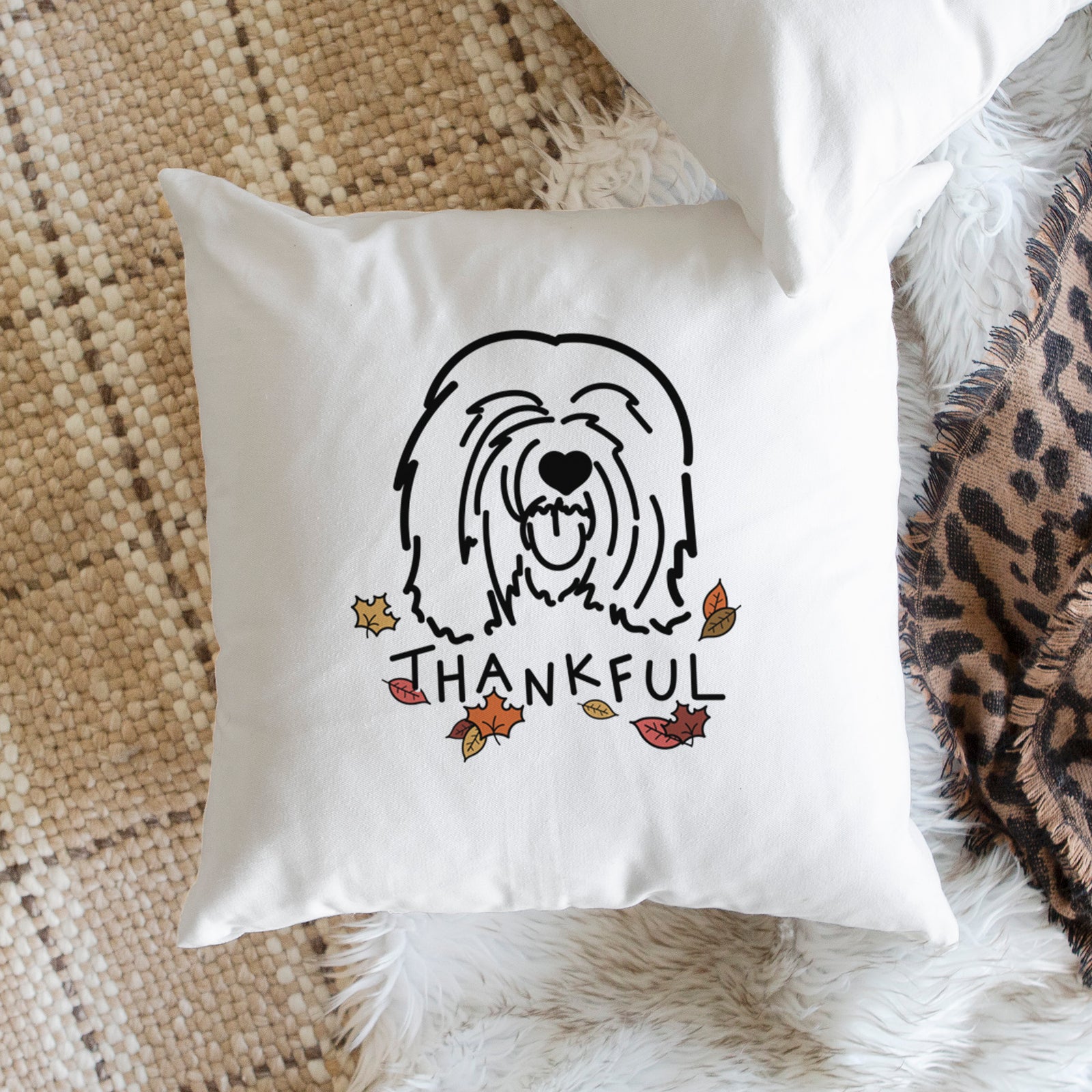 Love Always Tibetan Mastiff - Stan - Throw Pillow Cover