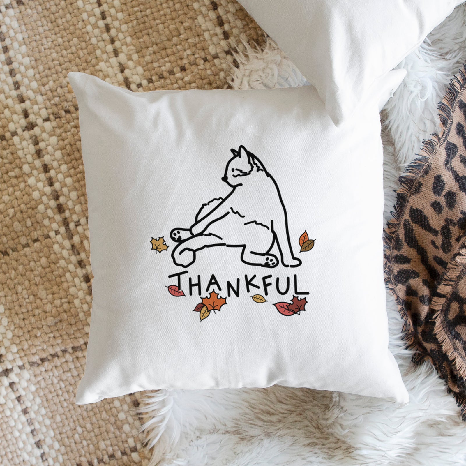 Love Always Cat - Tom - Throw Pillow Cover