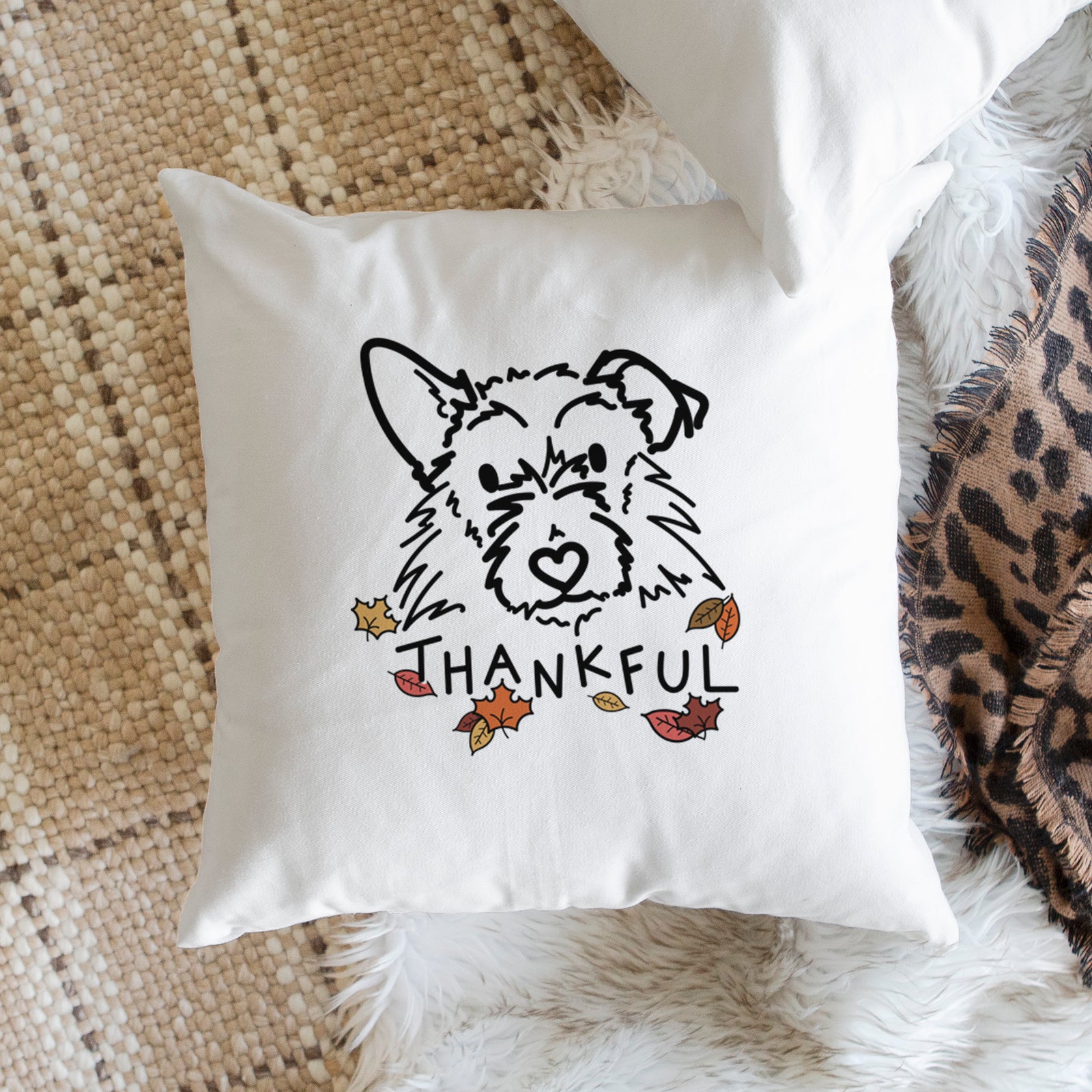 Love Always Terrier Mix - Ziggy - Throw Pillow Cover