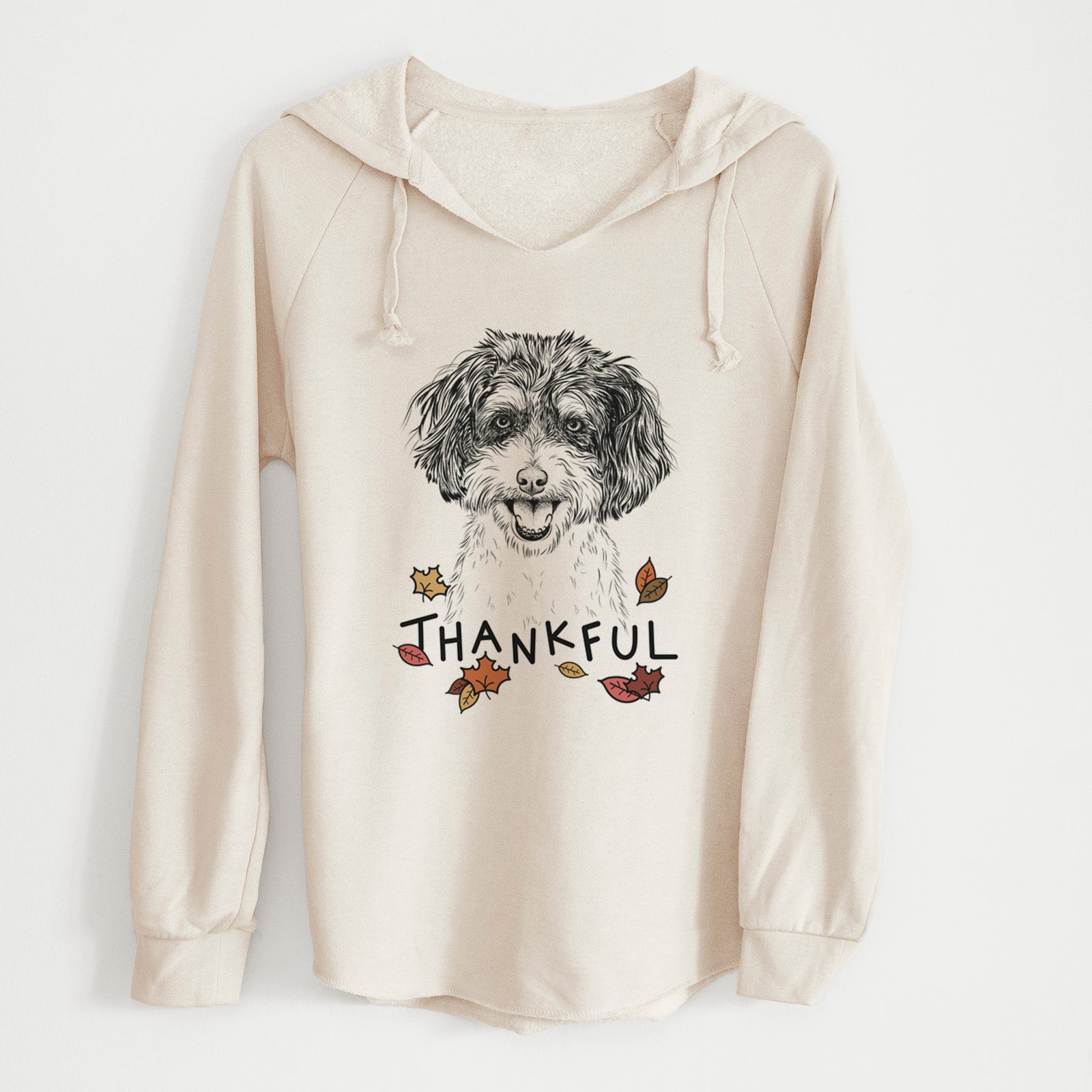 Thankful Carlos the Cavapoo - Cali Wave Hooded Sweatshirt
