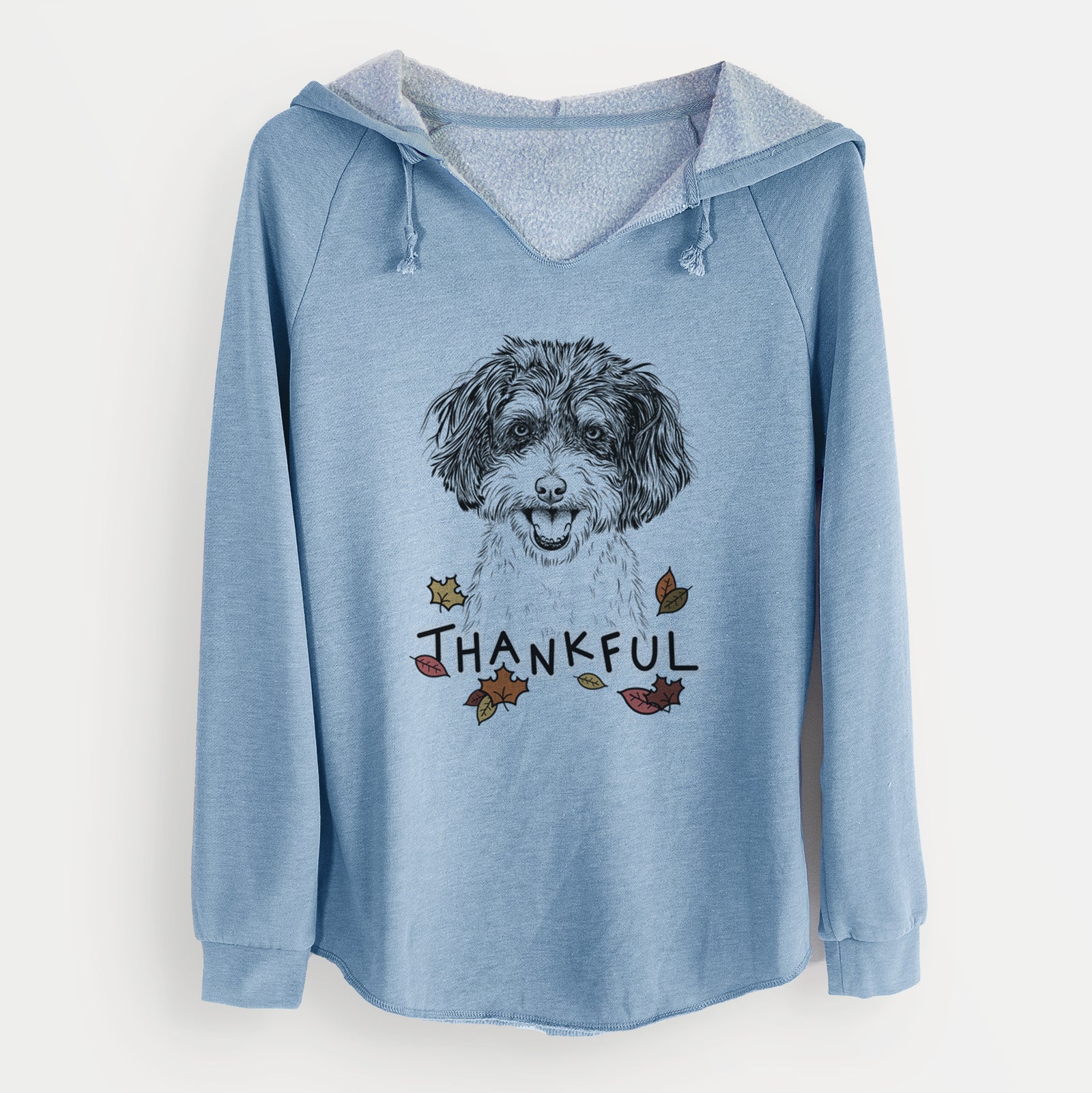 Thankful Carlos the Cavapoo - Cali Wave Hooded Sweatshirt