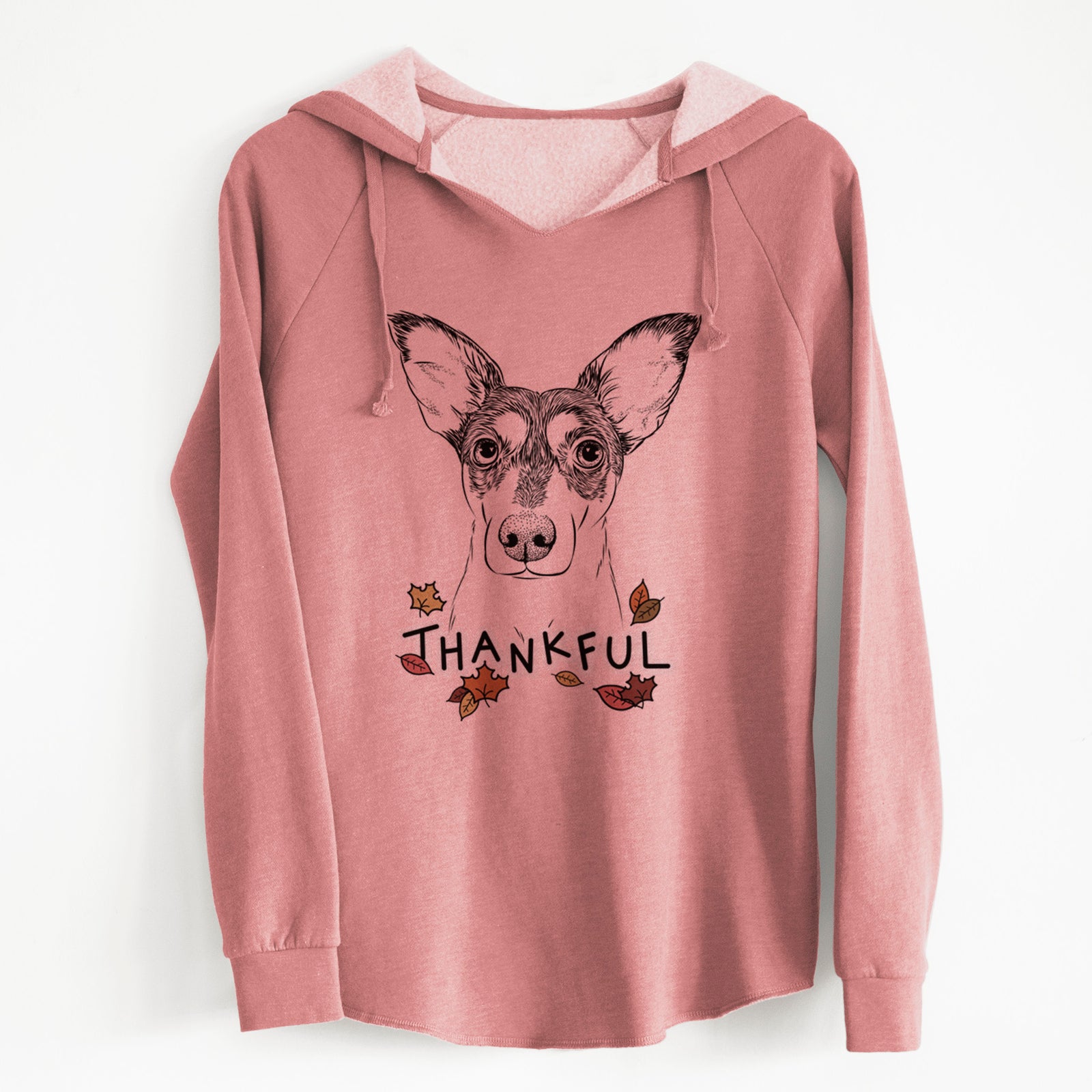 Thankful Chloe the Doxie Mix - Cali Wave Hooded Sweatshirt