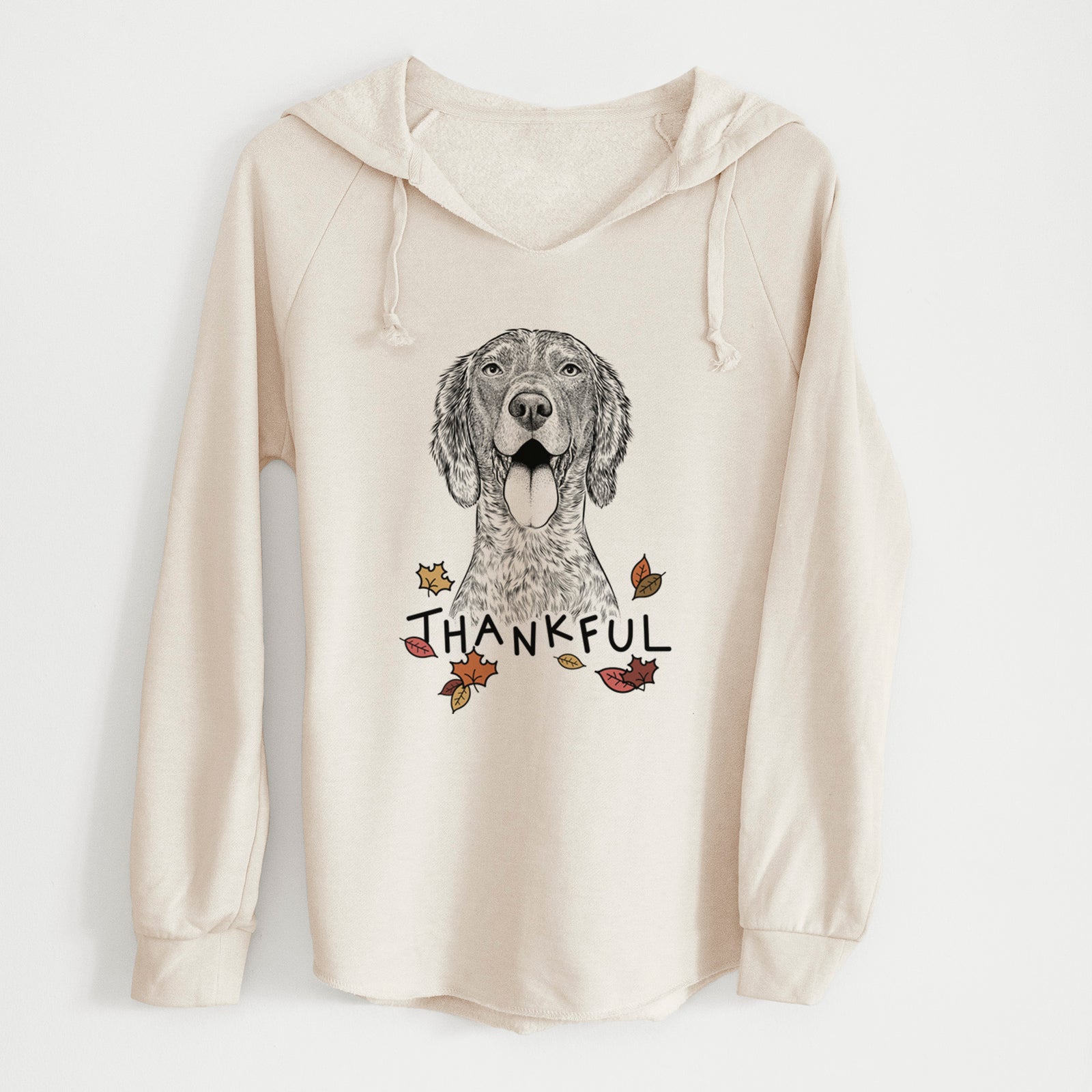 Thankful Freddy the English Setter - Cali Wave Hooded Sweatshirt