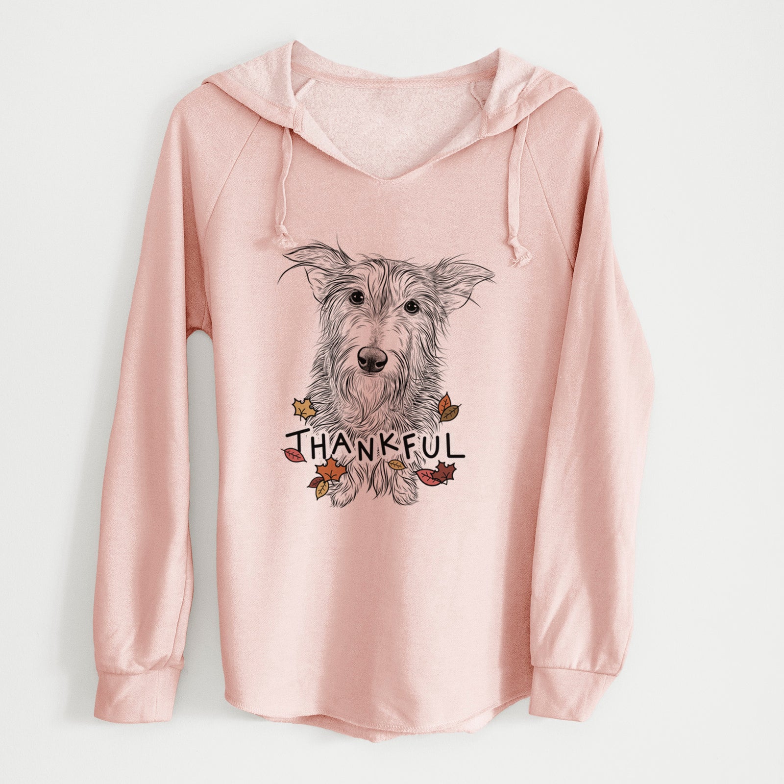 Thankful Frida Doggo the Rescue Terrier Mix - Cali Wave Hooded Sweatshirt