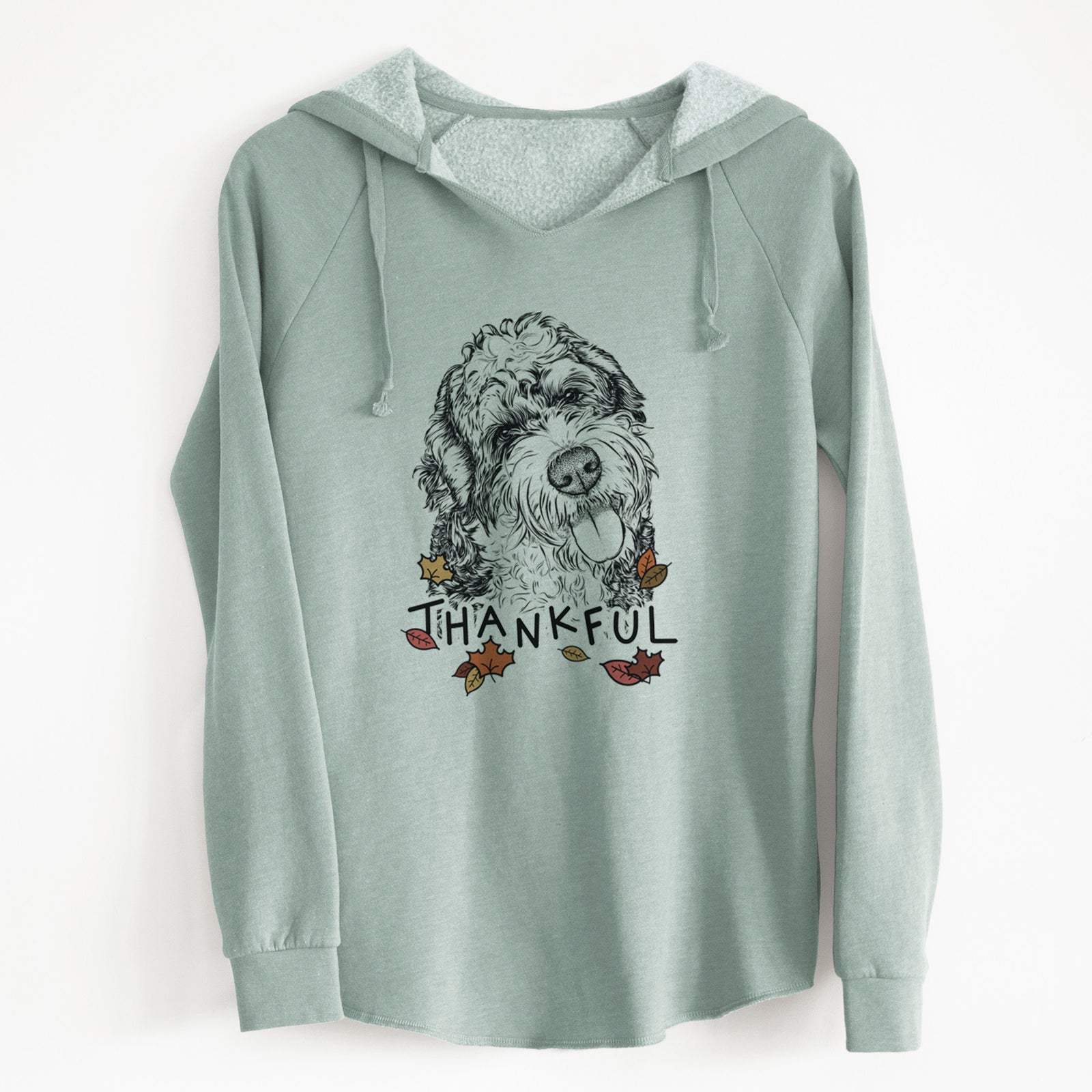 Thankful Kaci the Bernedoodle - Cali Wave Hooded Sweatshirt