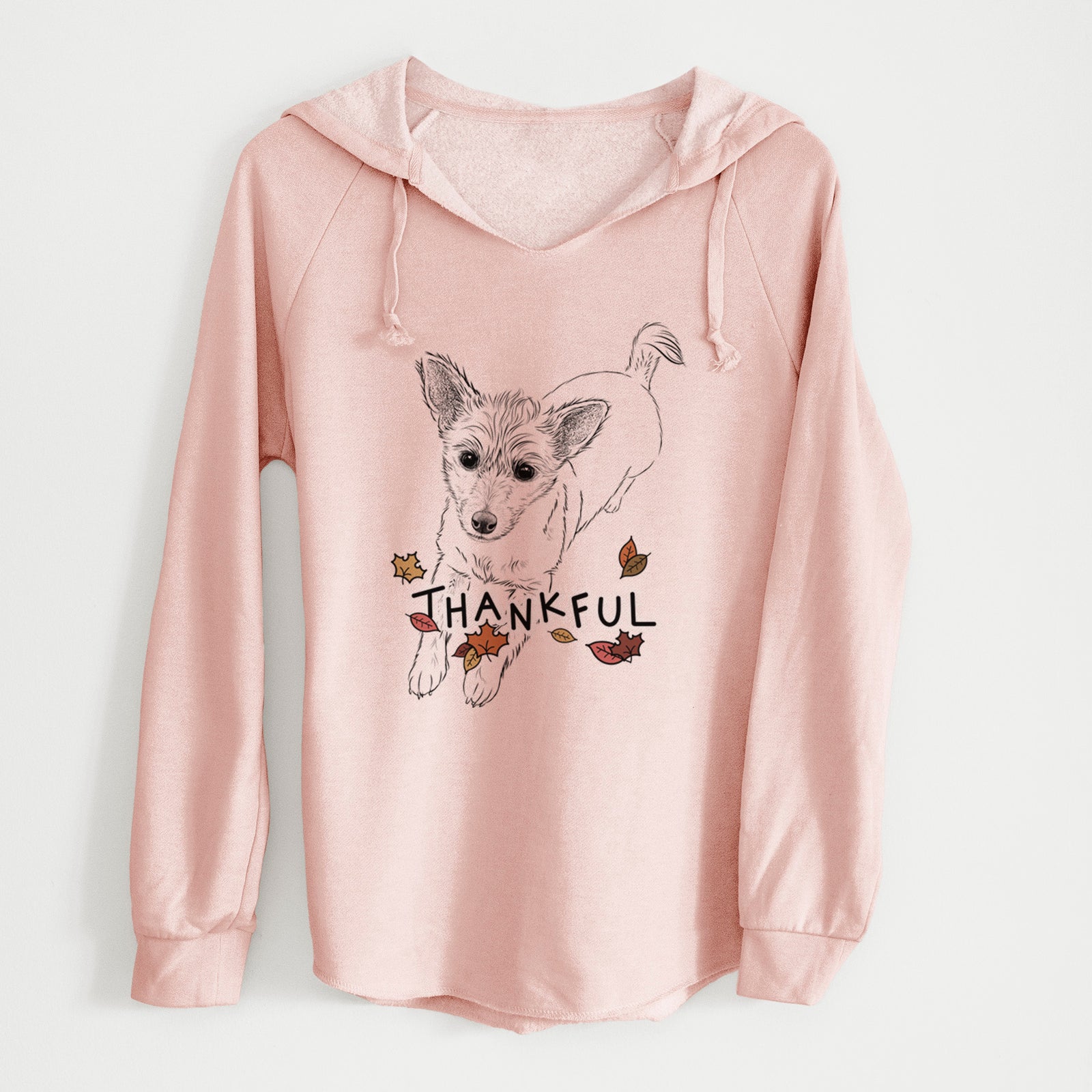 Thankful Maisie the Terrier Mix - Cali Wave Hooded Sweatshirt