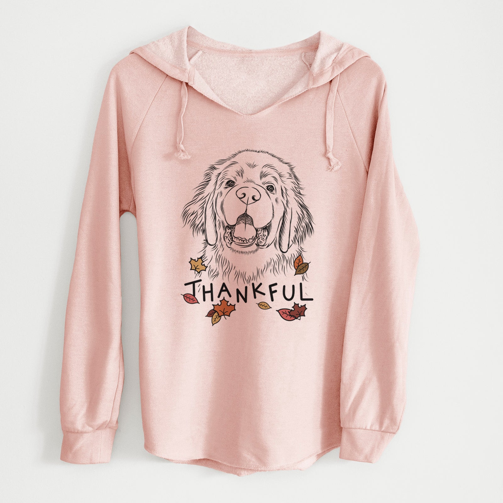 Thankful Mozart the Newfoundland - Cali Wave Hooded Sweatshirt