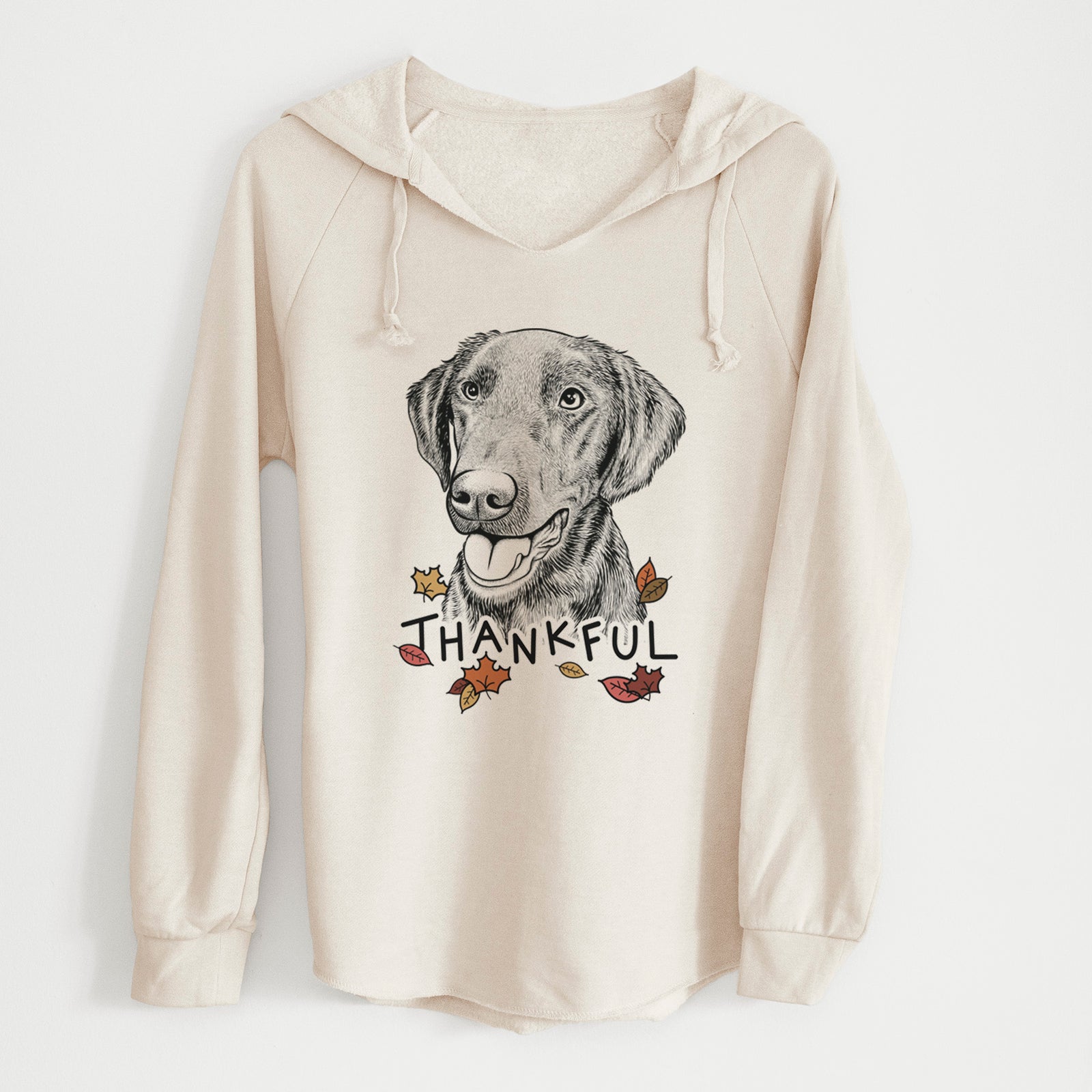 Thankful Onyx the Labrador Retriever - Cali Wave Hooded Sweatshirt