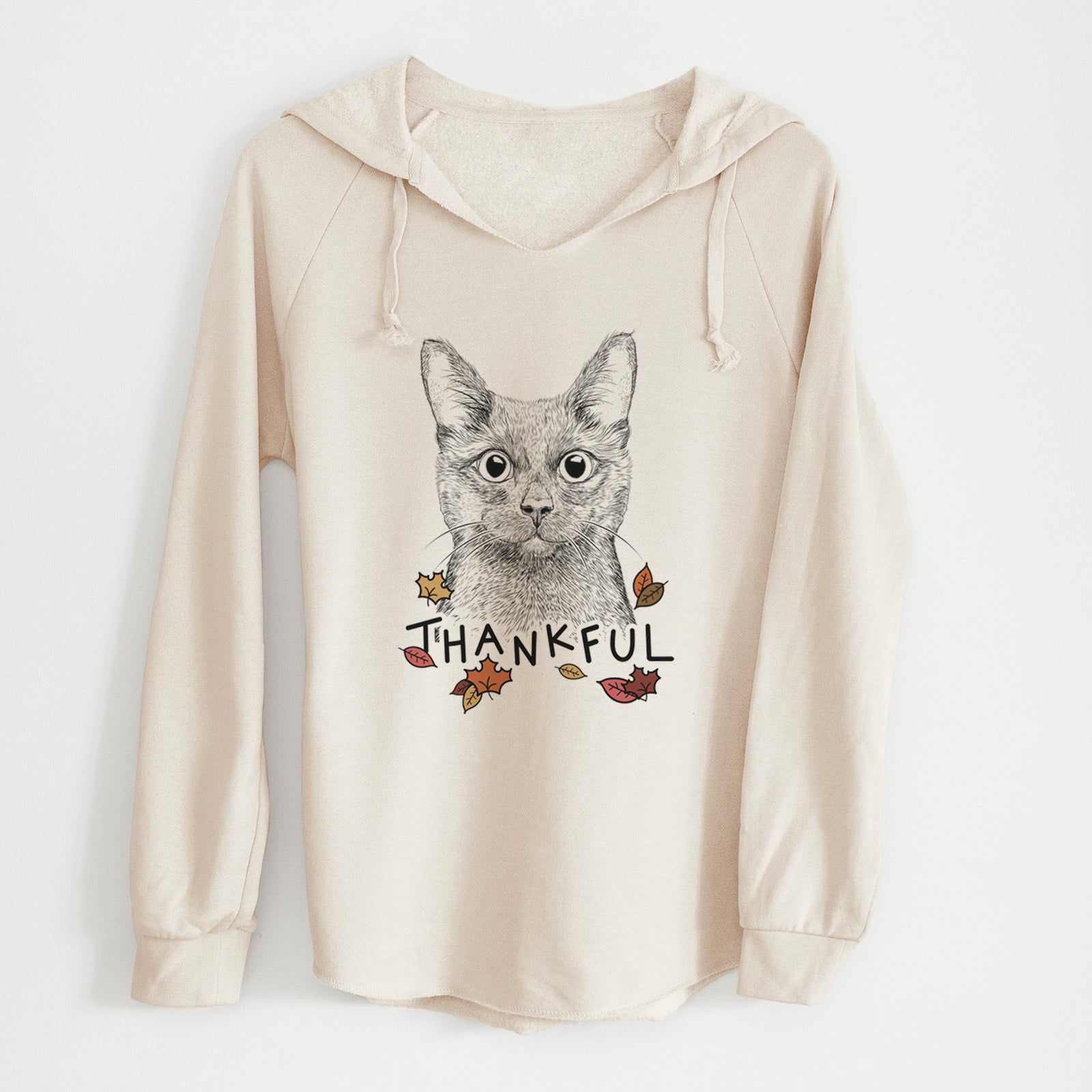Thankful Shadow the Black Cat - Cali Wave Hooded Sweatshirt