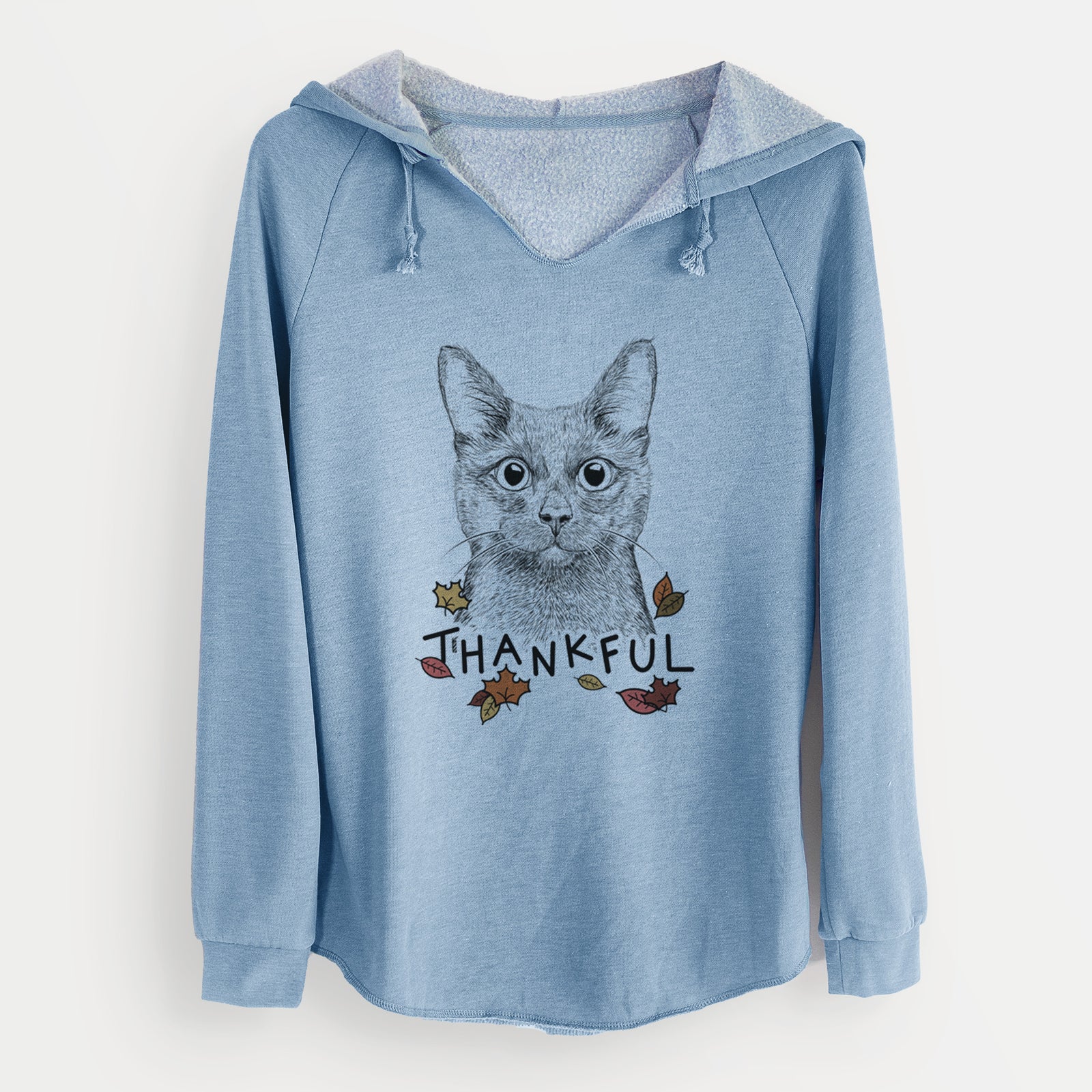 Thankful Shadow the Black Cat - Cali Wave Hooded Sweatshirt