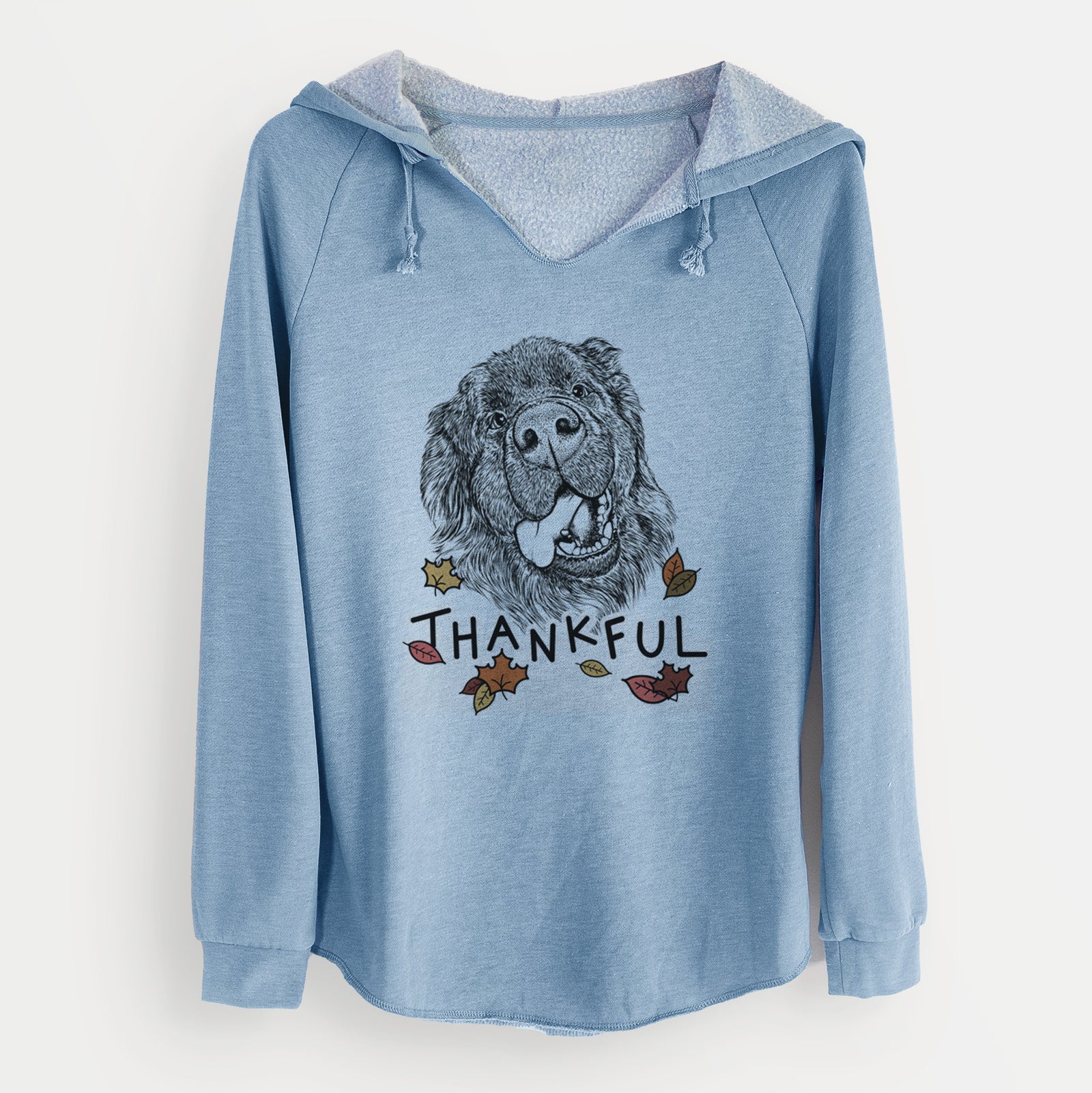 Thankful Tuna the Newfoundland - Cali Wave Hooded Sweatshirt
