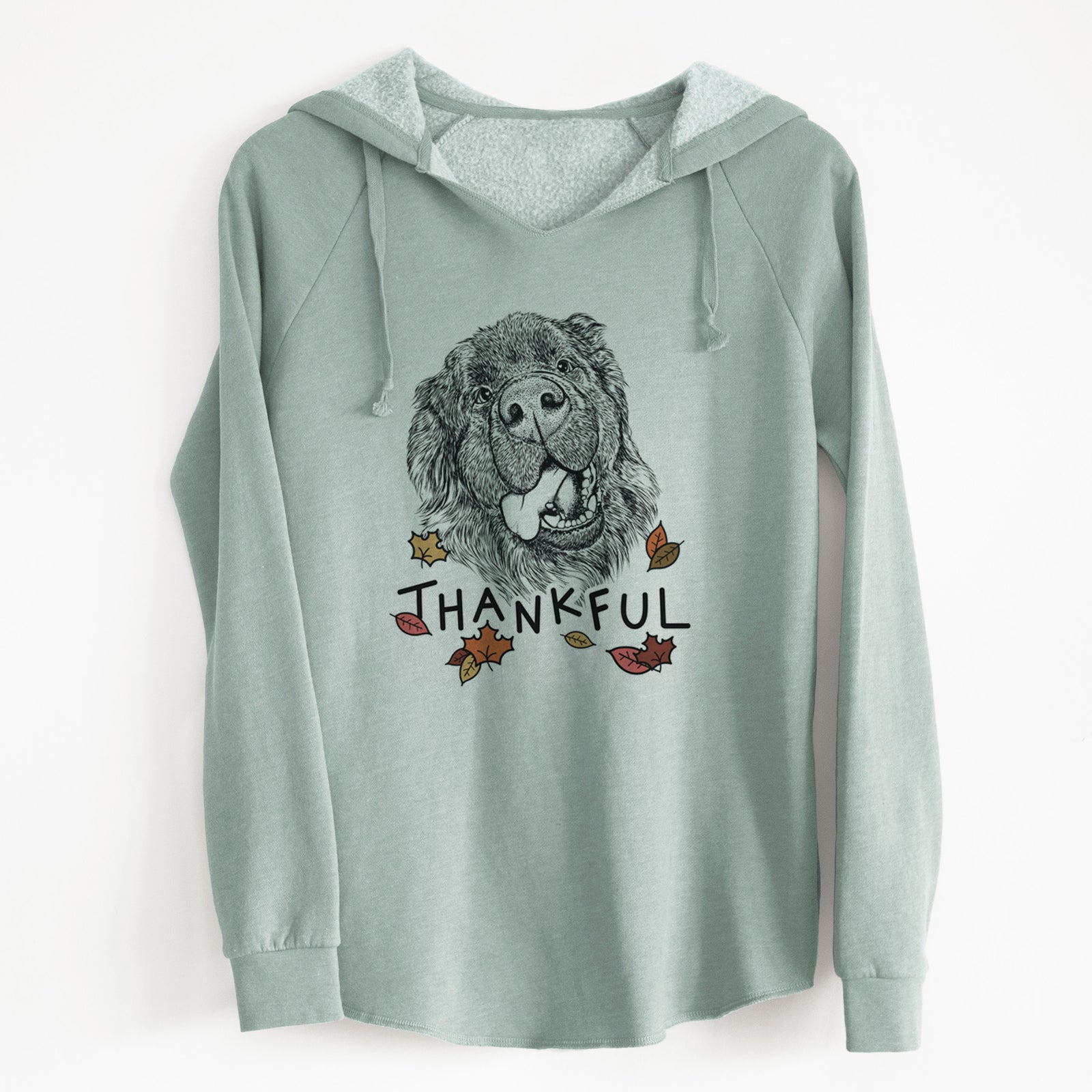 Thankful Tuna the Newfoundland - Cali Wave Hooded Sweatshirt