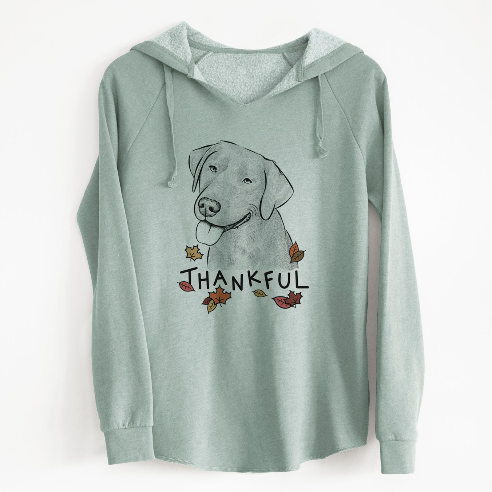 Thankful Zeppelin the Black Labrador - Cali Wave Hooded Sweatshirt