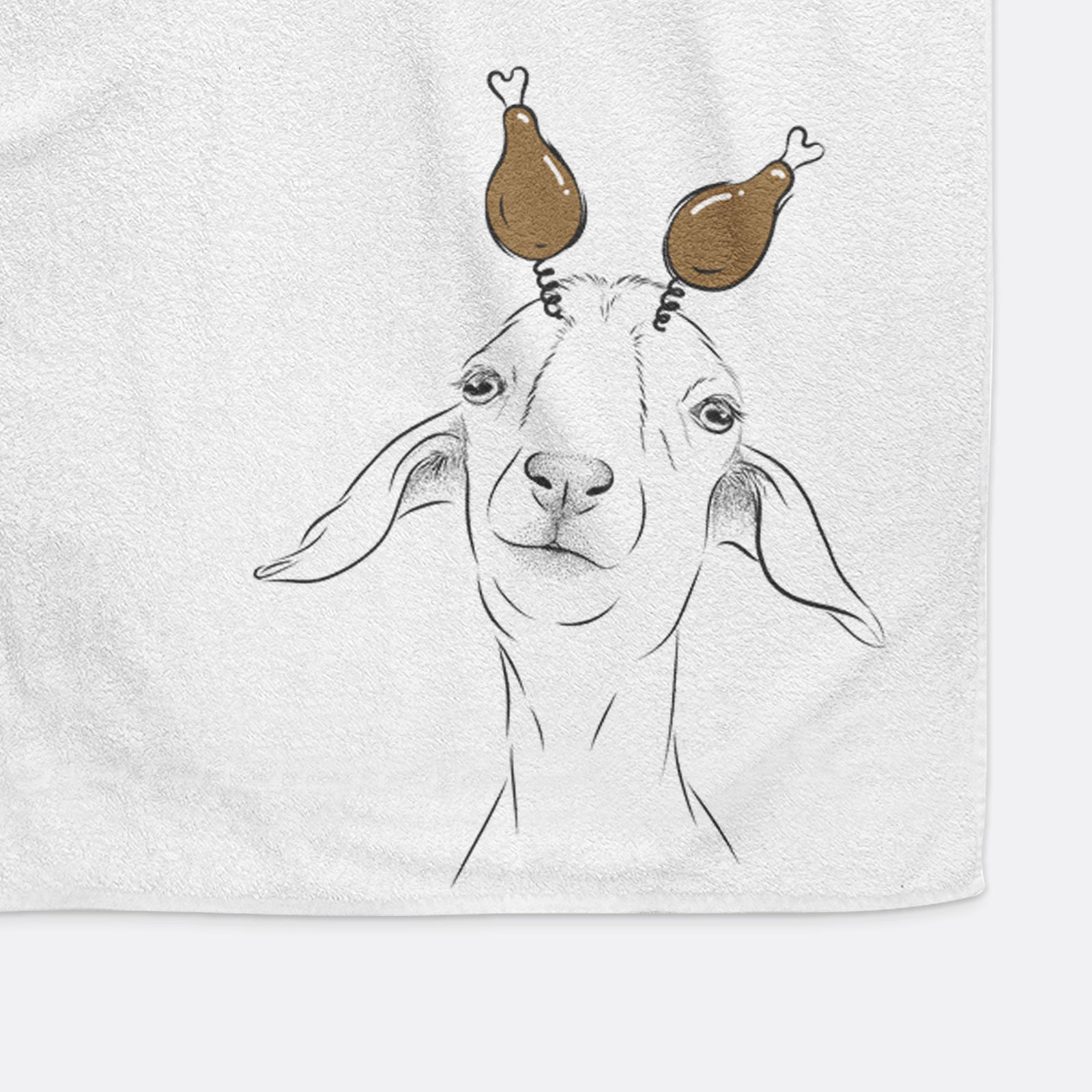 Kara Dune the Spanish Boer Goat Decorative Hand Towel