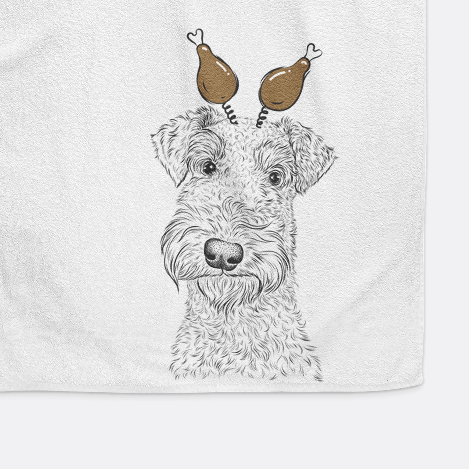 Roc Haven Maggie May the Airedale Terrier Decorative Hand Towel
