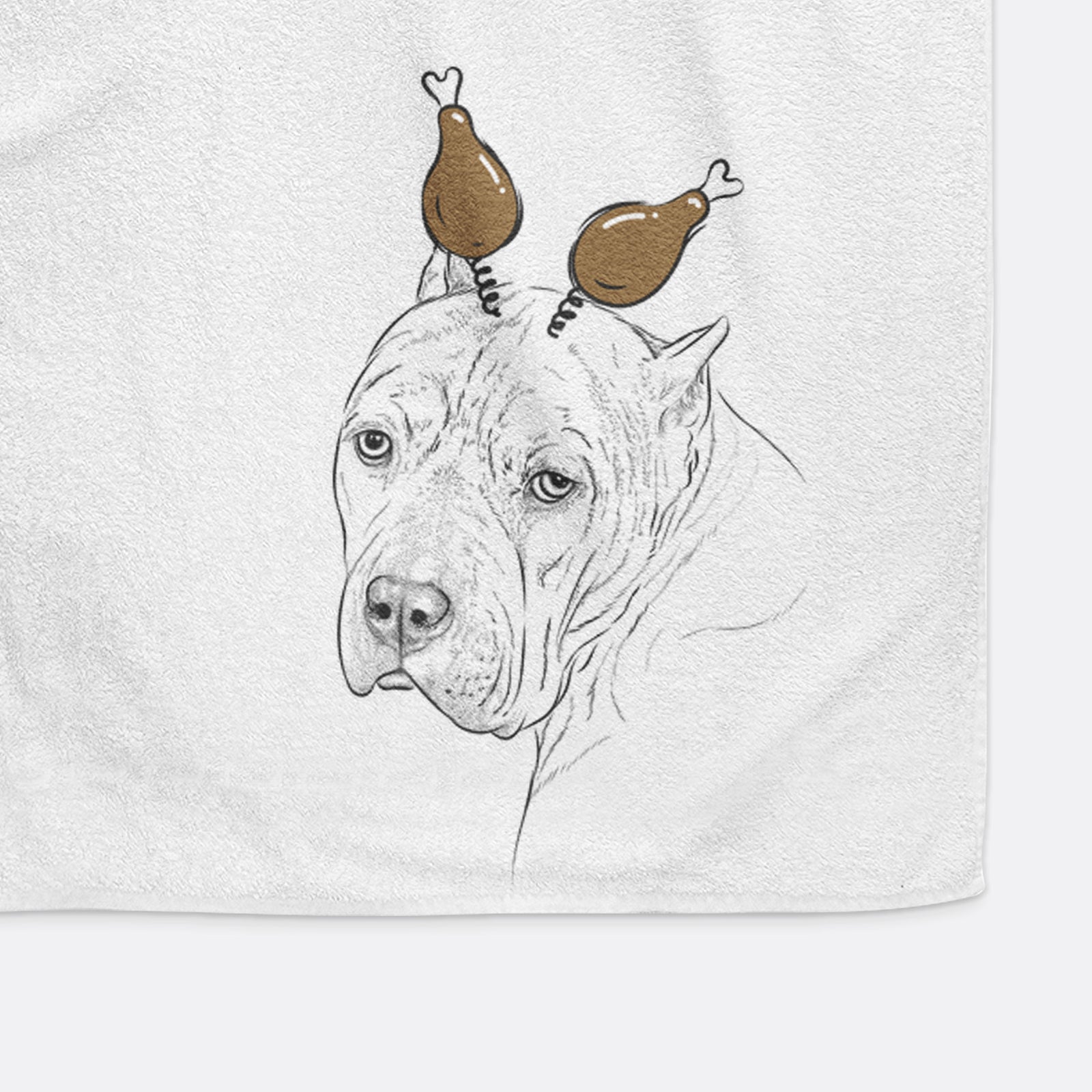 Precious the Staffordshire Terrier Decorative Hand Towel