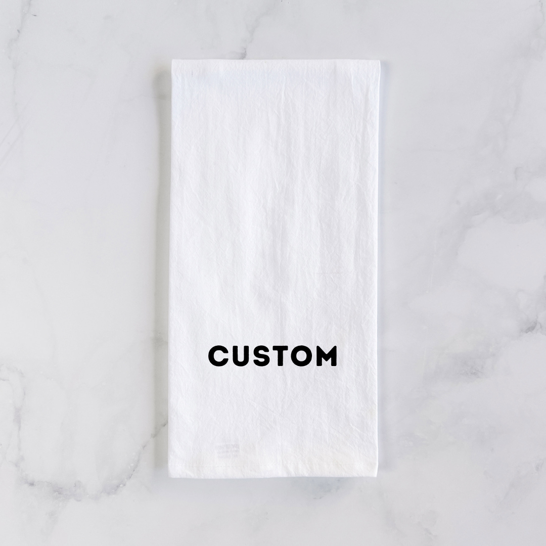 '*Custom Item' design on an apparel